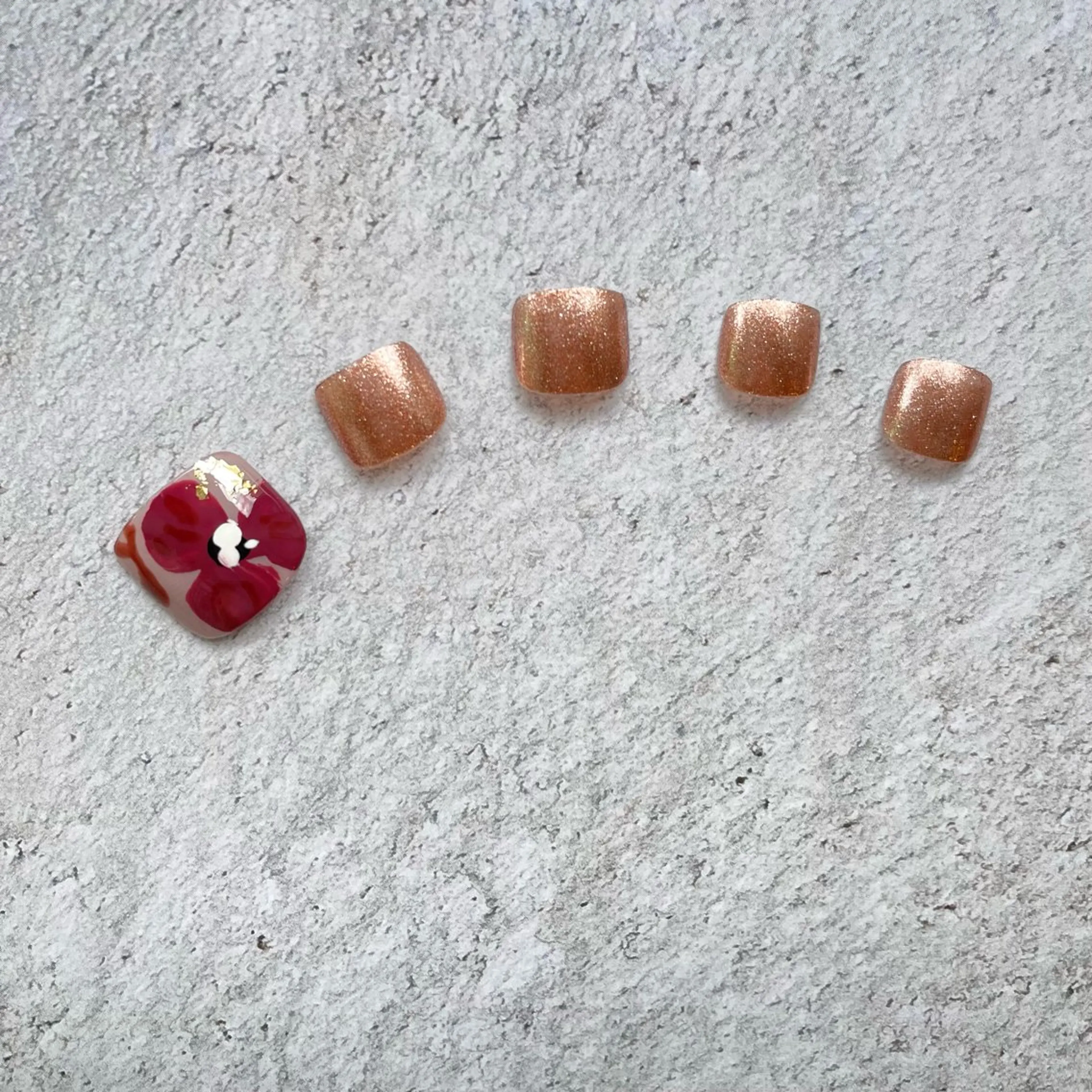 ネイル フットネイル ニュアンスネイル KOTORI ことりのネイルデザイン