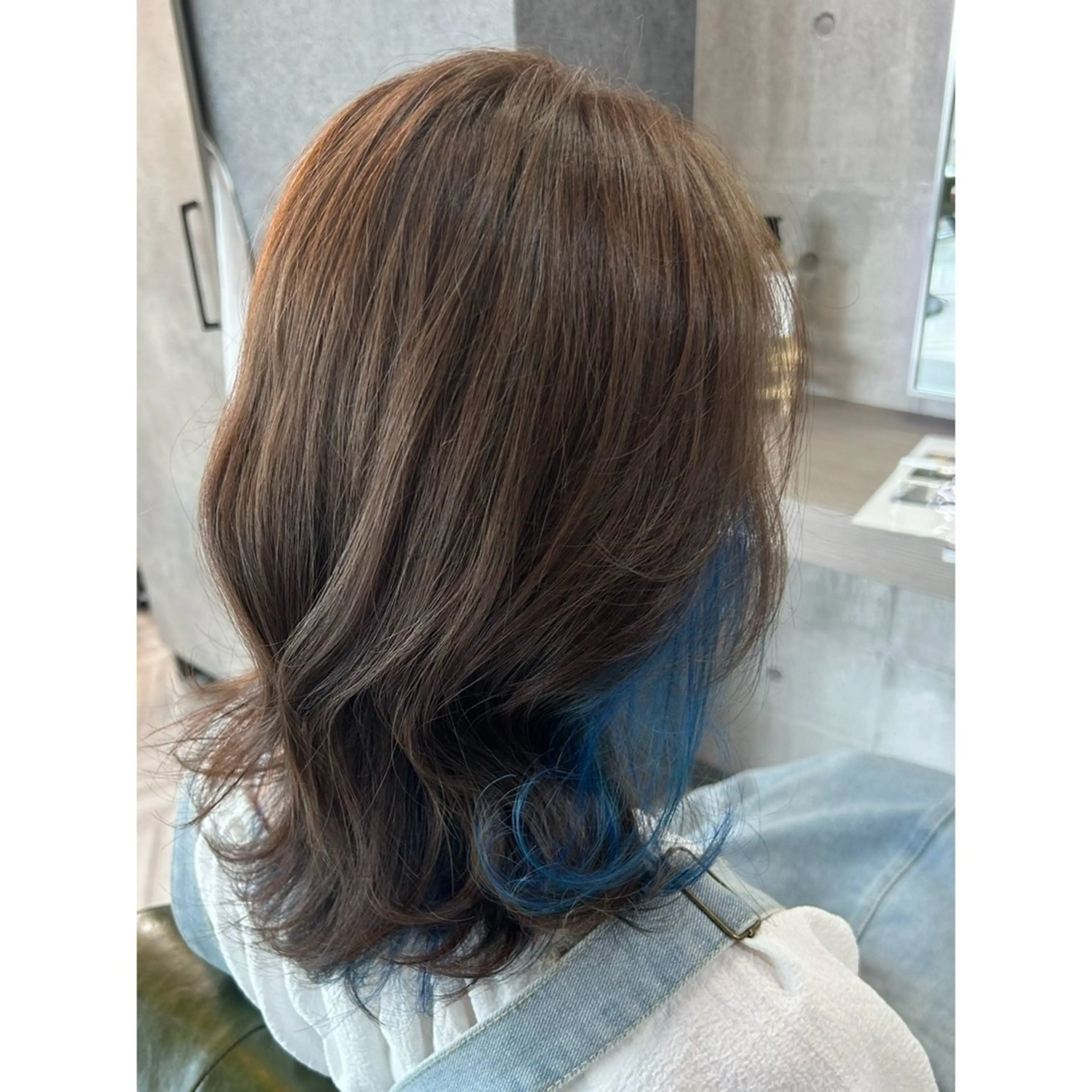 セミロング カラー インナーカラー 鎌ヶ谷大仏フレスコ ✂︎　NATSUMIのヘアスタイル