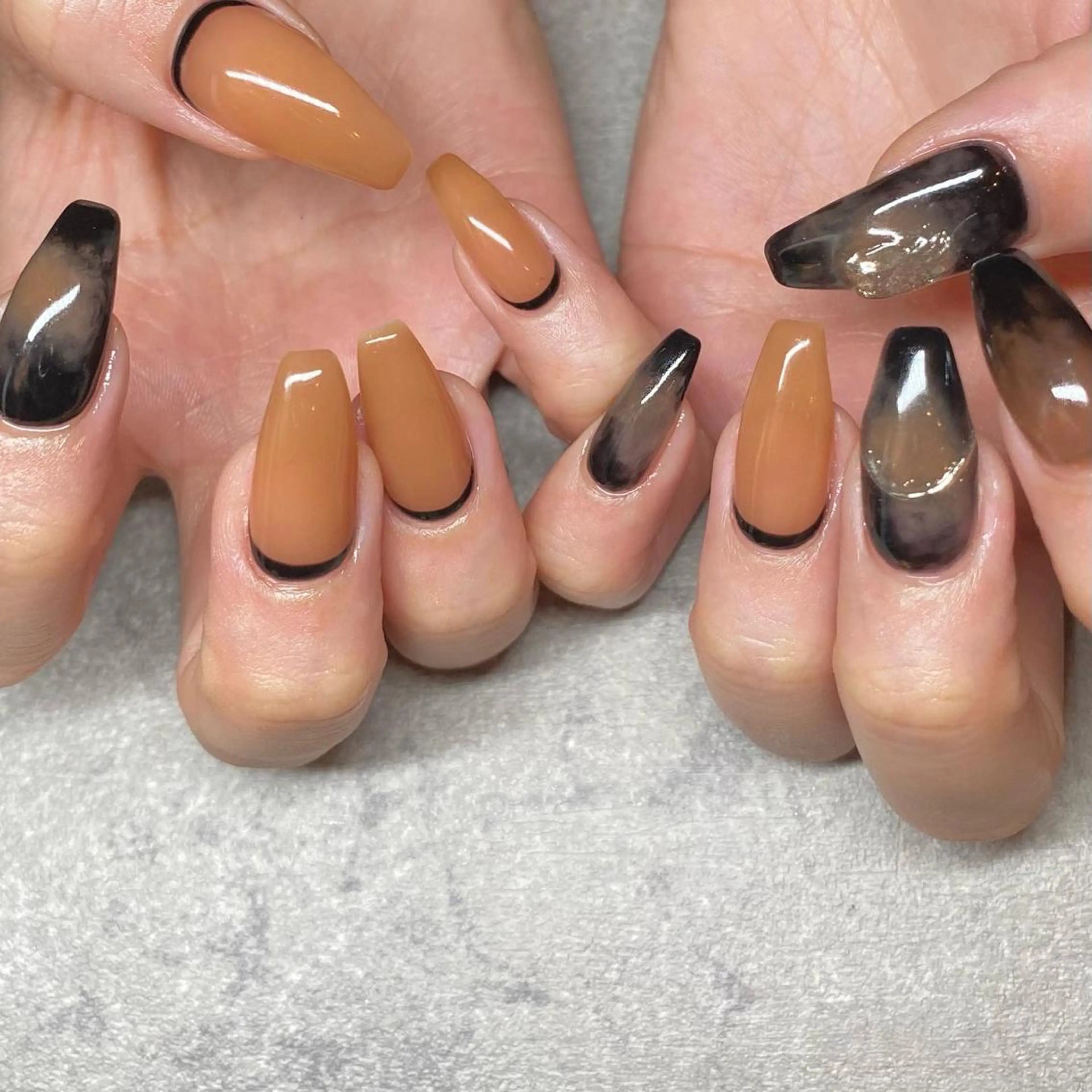 ネイル アートネイル ニュアンスネイル 春ネイル 夏ネイル ハンドネイル 山田 貴子のネイルデザイン