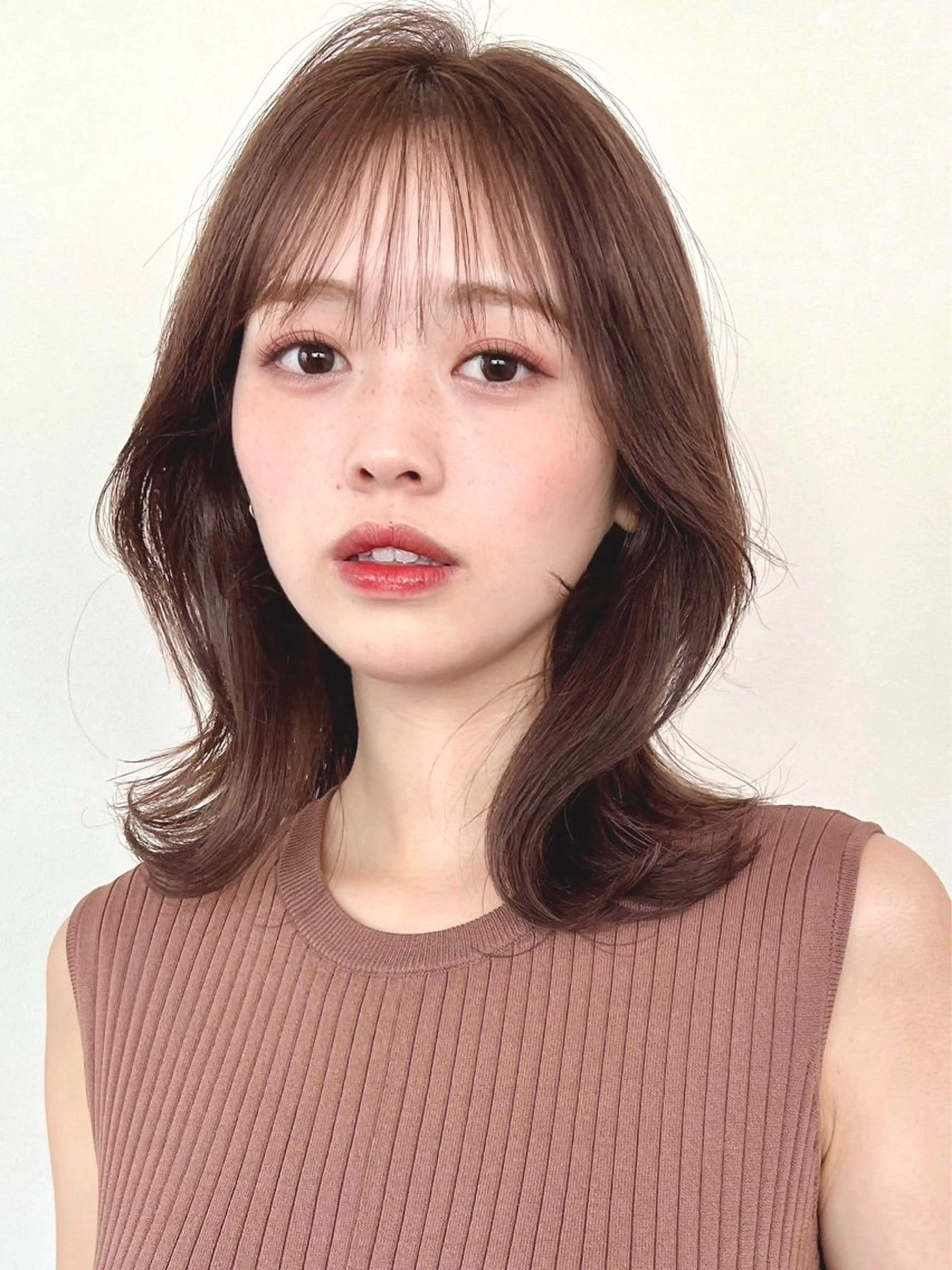 ミディアム カット ヘアカラー COALL nex the salon所属・Riria✨ 透明感カラーのヘアスタイル