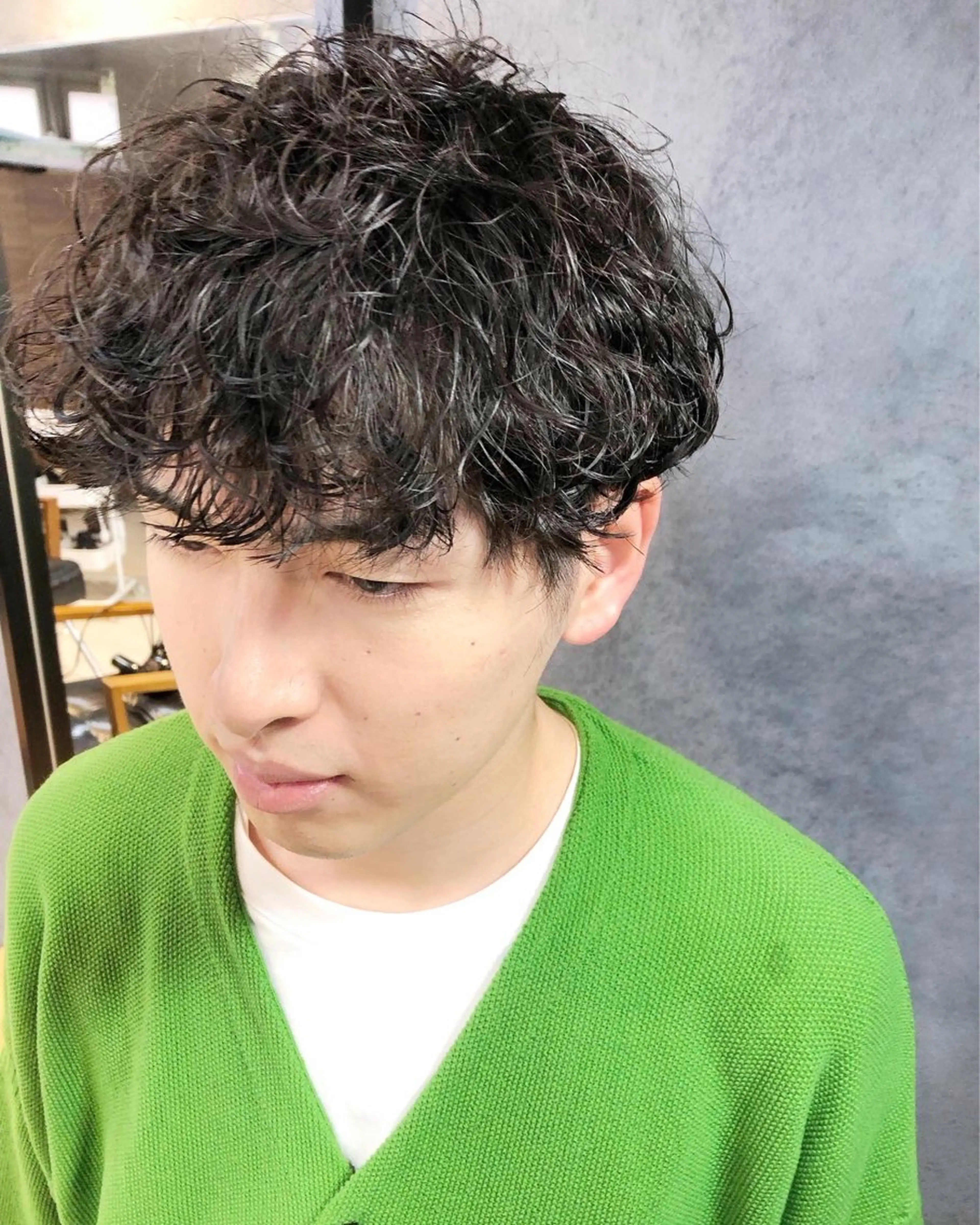 パーマ ヘアアレンジ メンズ カット パーマ トリートメント ヘアセット ainico+所属・メンズ特化✂️栗原 侑也のヘアスタイル