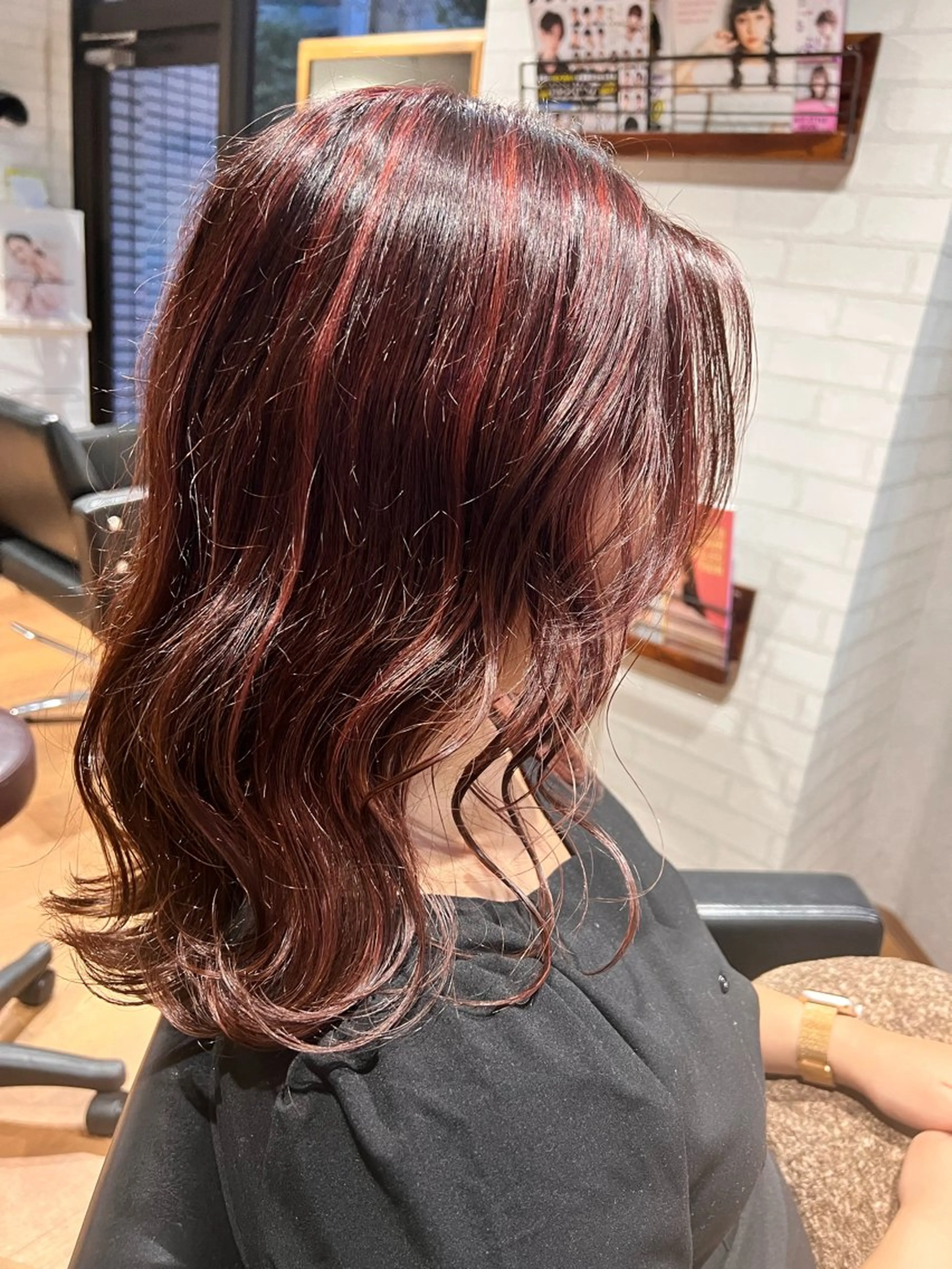 カット+ハイライト+カラーの写真