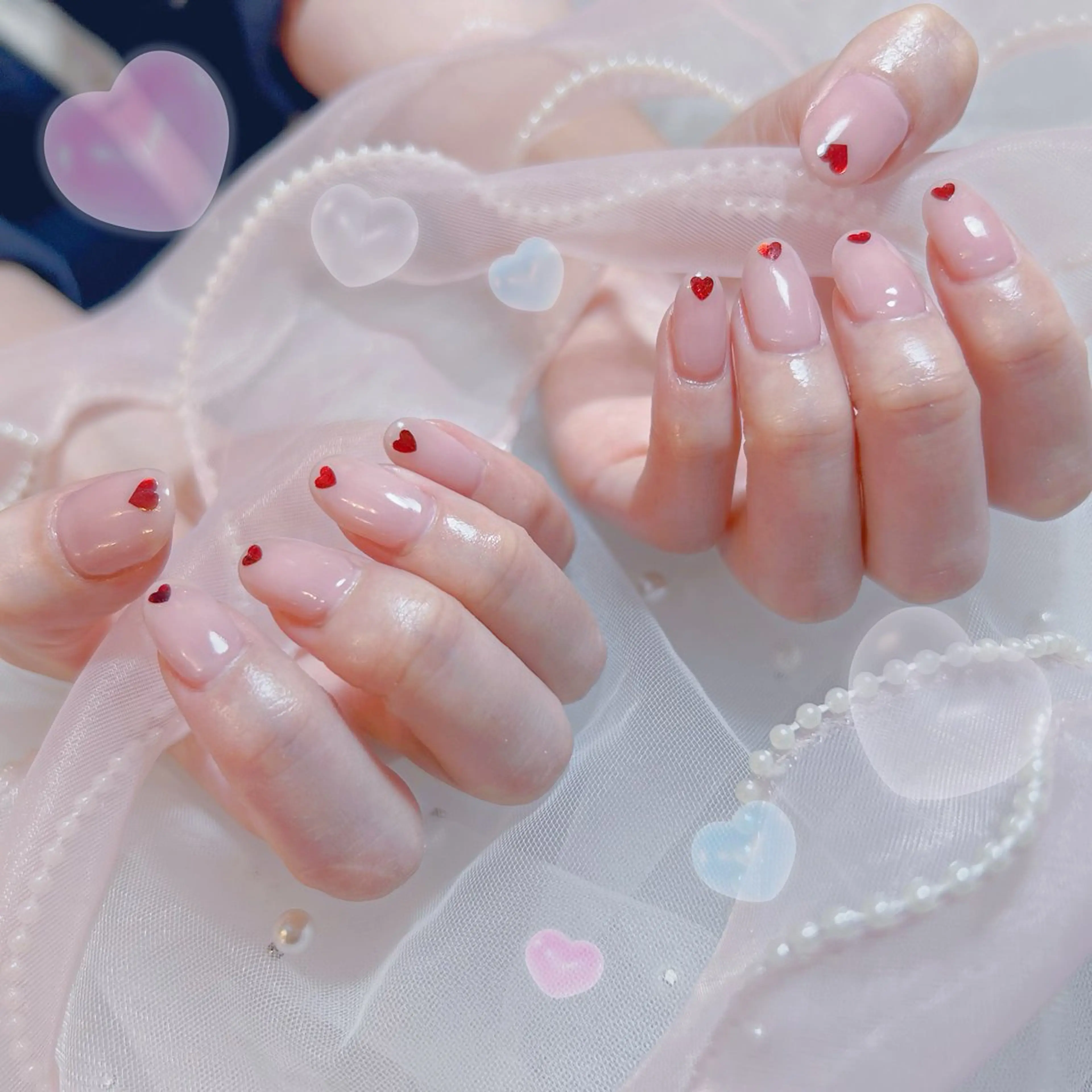 ネイル ハンドネイル Yudia🩵 Yuiのネイルデザイン