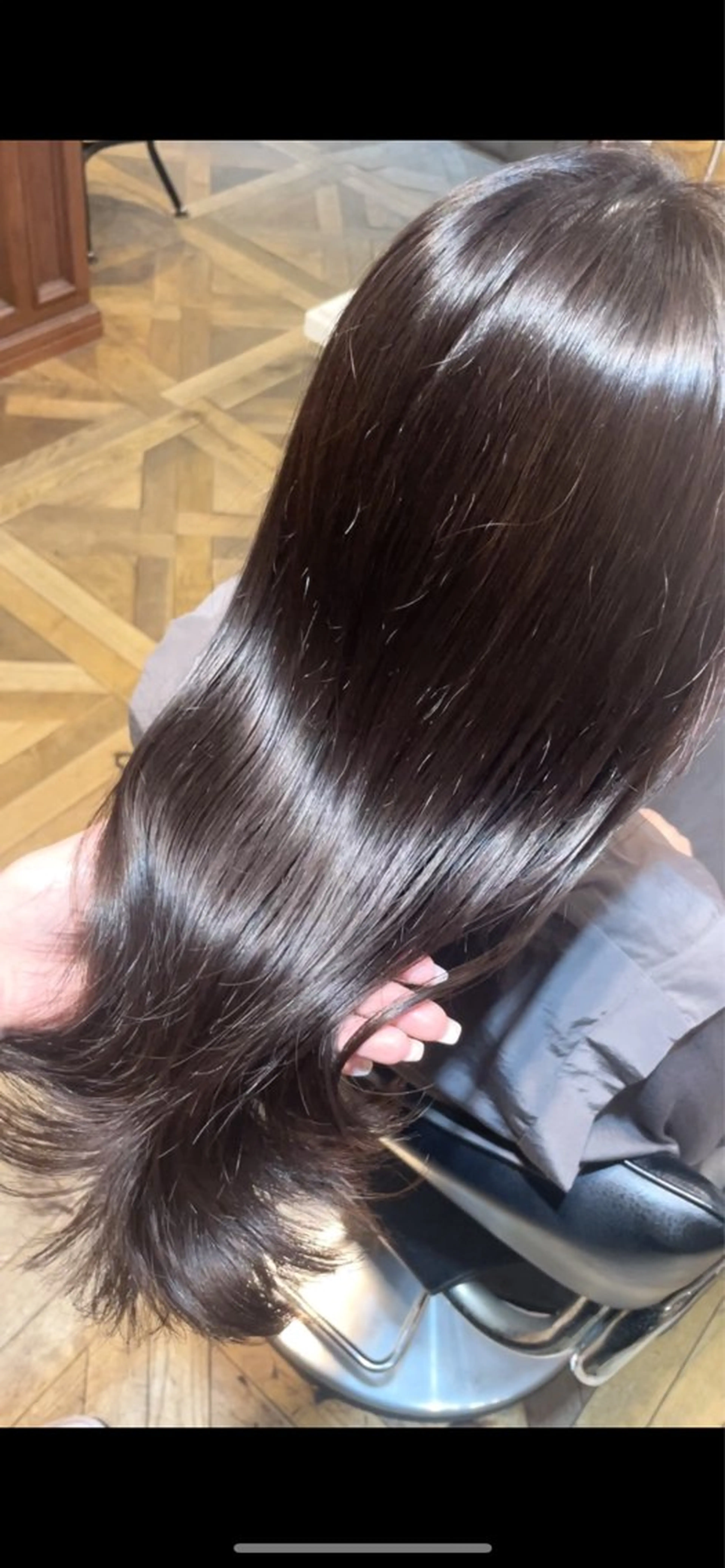 ミディアム カラー ベージュカラー ブリーチ ブラウンカラー グレージュ ブリーチなしカラー カット ヘアカラー トリートメント BEBE所属・ご新規様限定 透明感カラーKANAのヘアスタイル