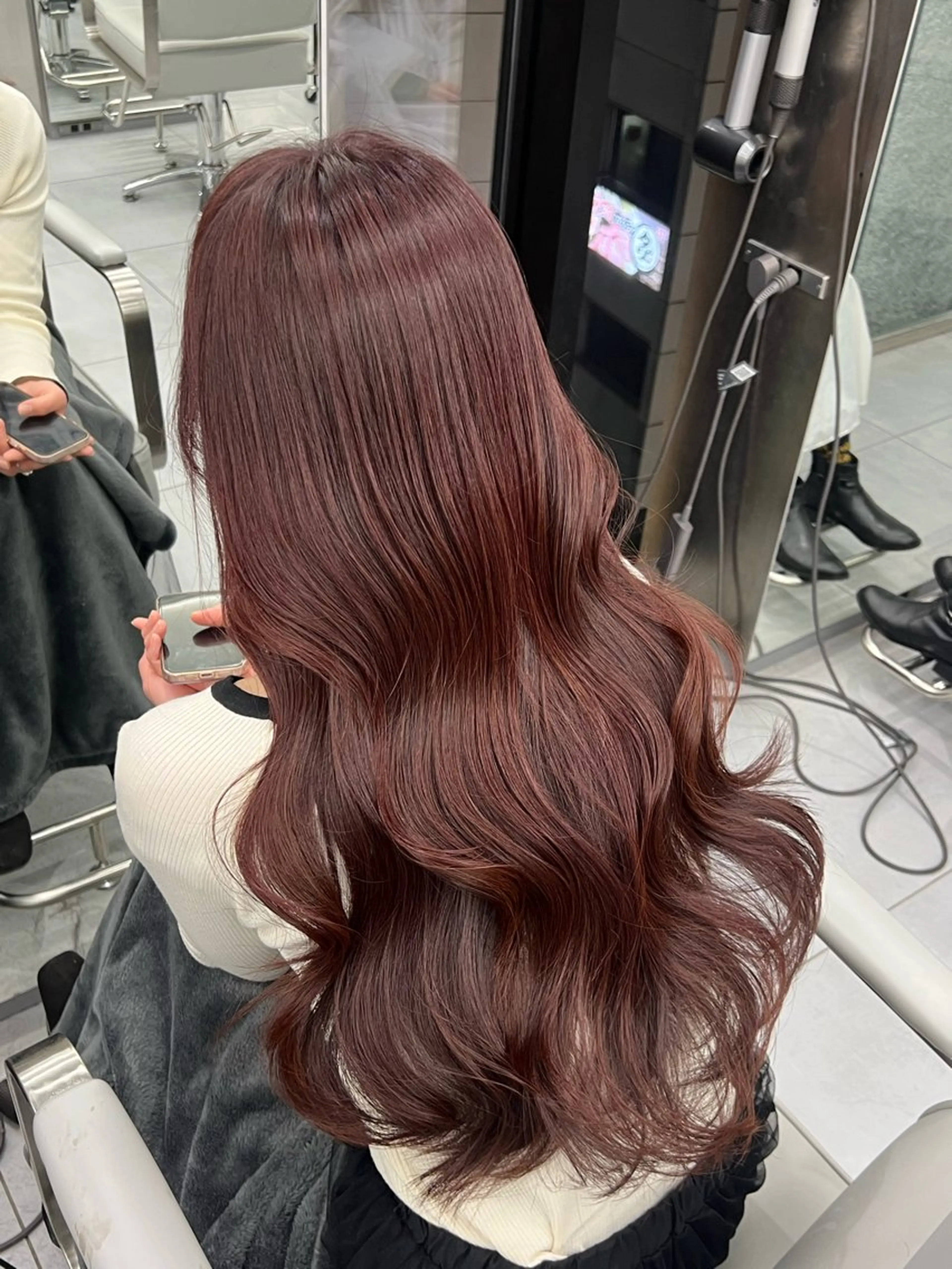 ロング カット ヘアカラー トリートメント 韓国/顔周り/透明感 /レイヤー/ひなたのヘアスタイル