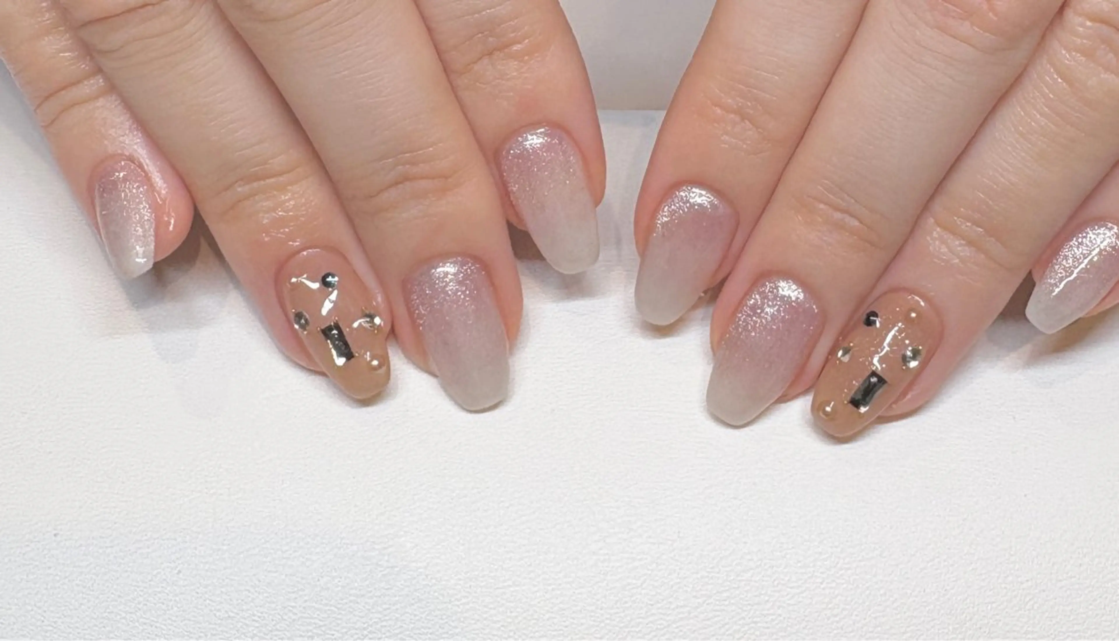 ネイル 長さ出し 持ち込み 春ネイル ハンドネイル N.style所属・Ｎ. styleのネイルデザイン