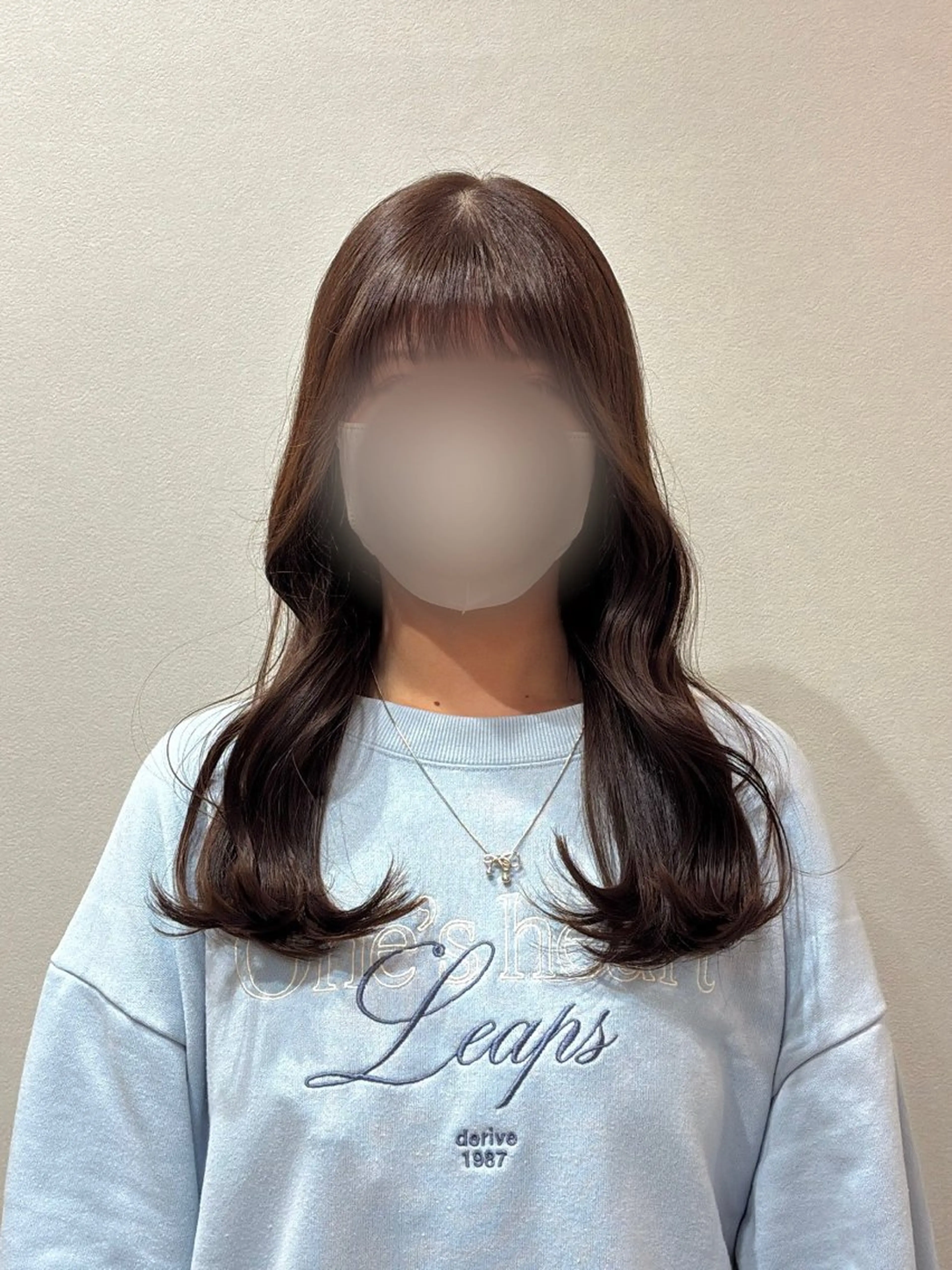 セミロング ヘアカラー トリートメント 透明感/ナチュラル 柴田真衣のヘアスタイル