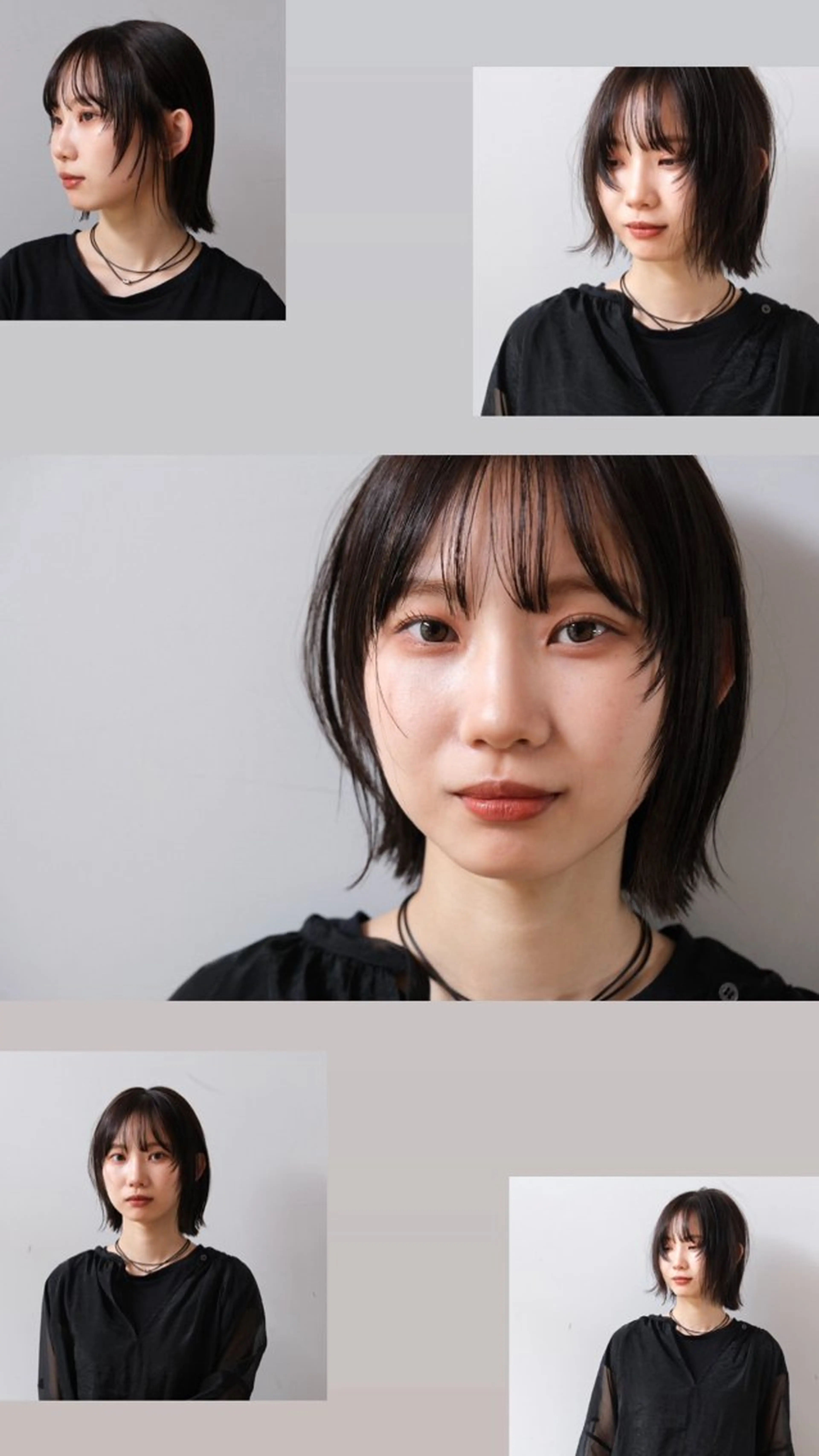 ミディアム 佐伯 真奈のヘアスタイル
