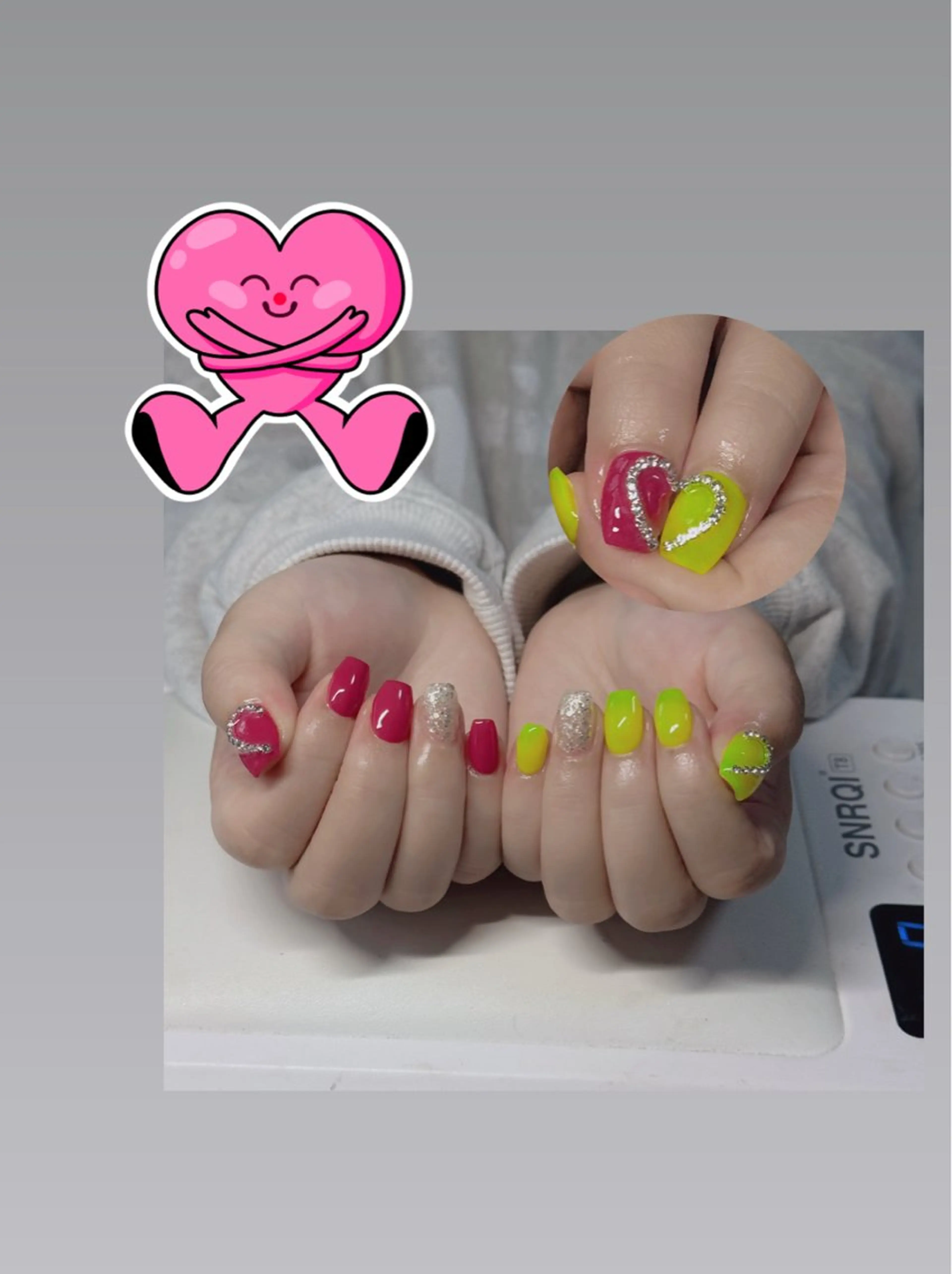 ネイル チークネイル フレンチネイル グラデーション 韓国ネイル マグネットネイル Hana nail所属・Hana Nailのネイルデザイン