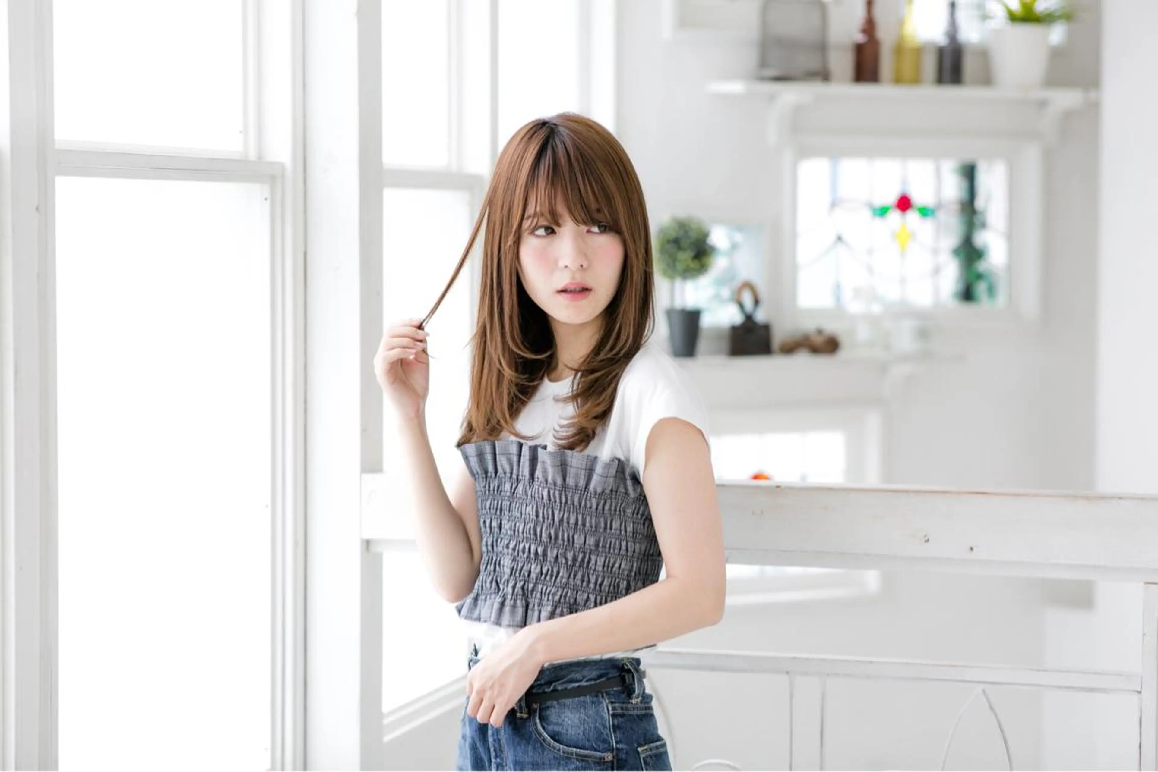 セミロング パーマ hair salon Ranun髪質改善のヘアスタイル