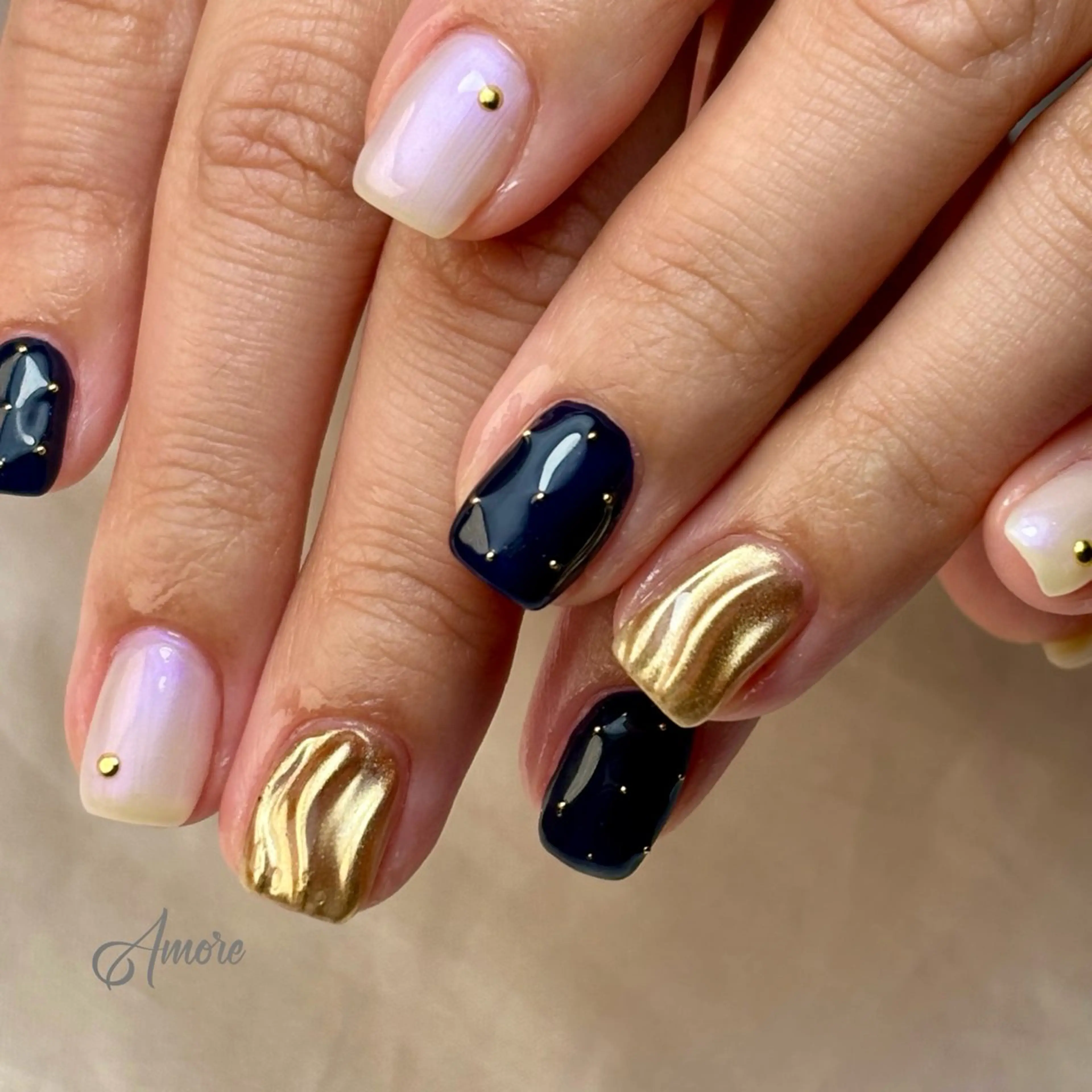 ネイル ジェルネイル キラキラネイル 韓国ネイル マグネットネイル パラジェル You kyehwaのネイルデザイン