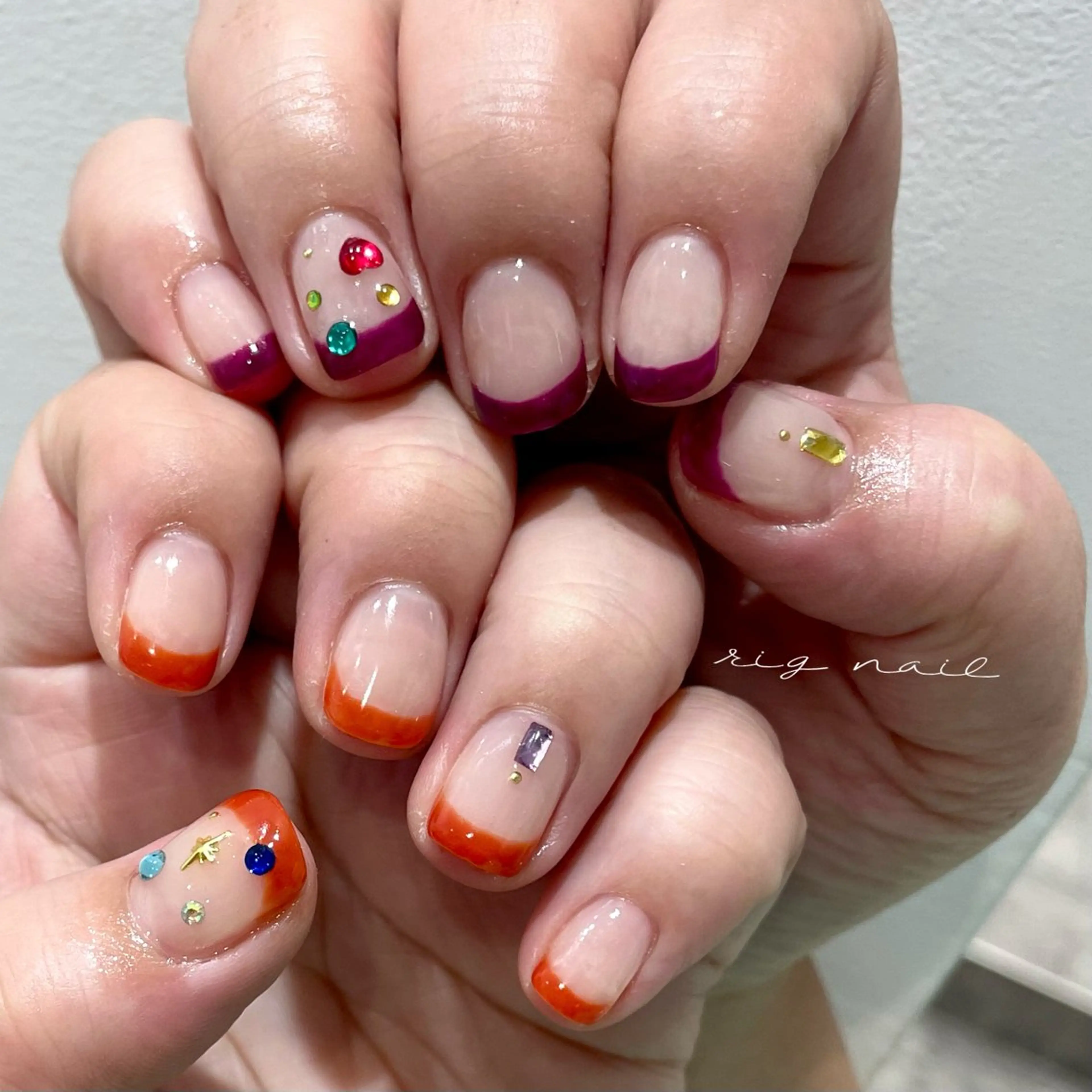 ネイル ハンドネイル rig nail草加店所属・松本 紋世のネイルデザイン