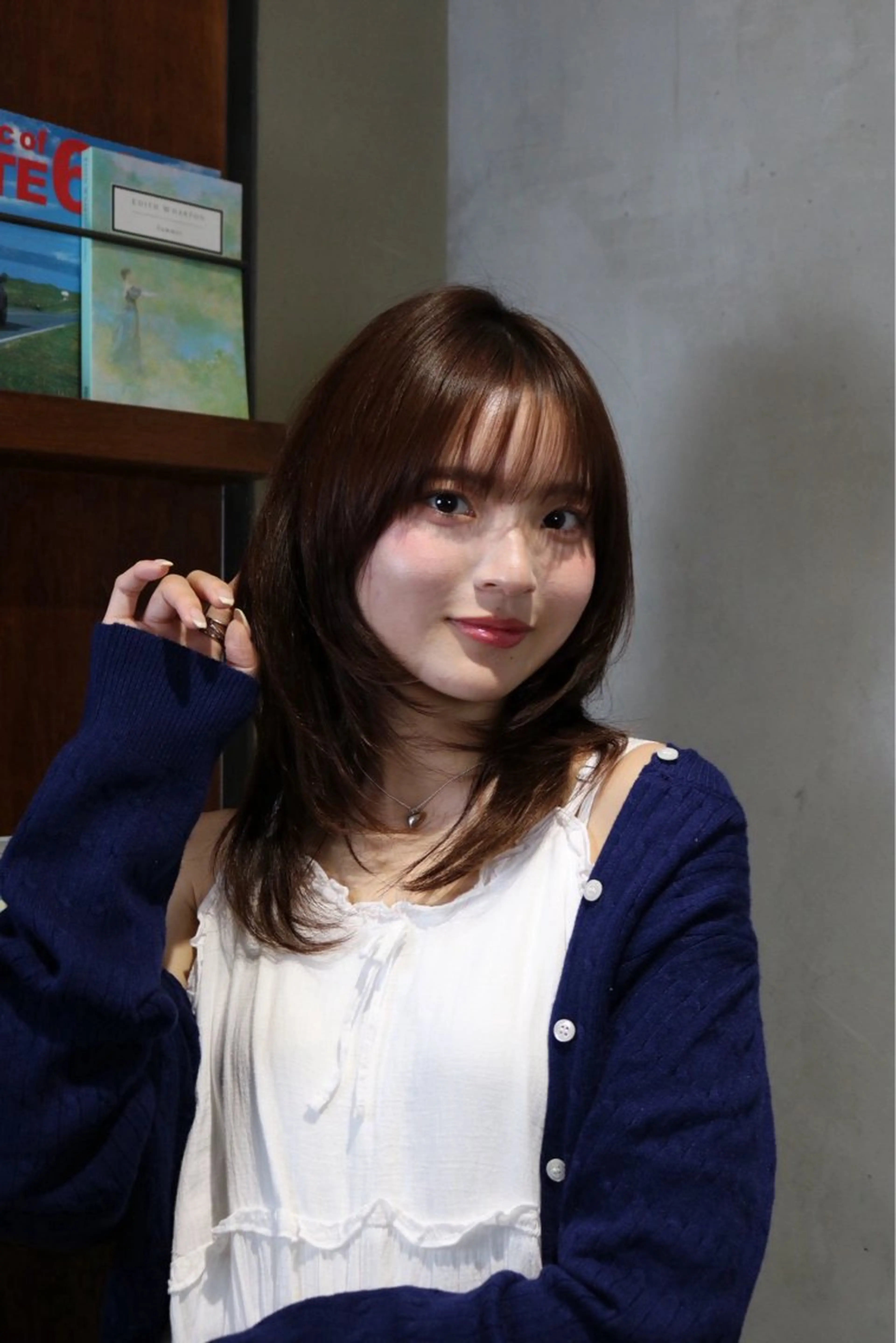 ミディアム カット パーマ/艶感カラー ୨୧ RISAKOのヘアスタイル