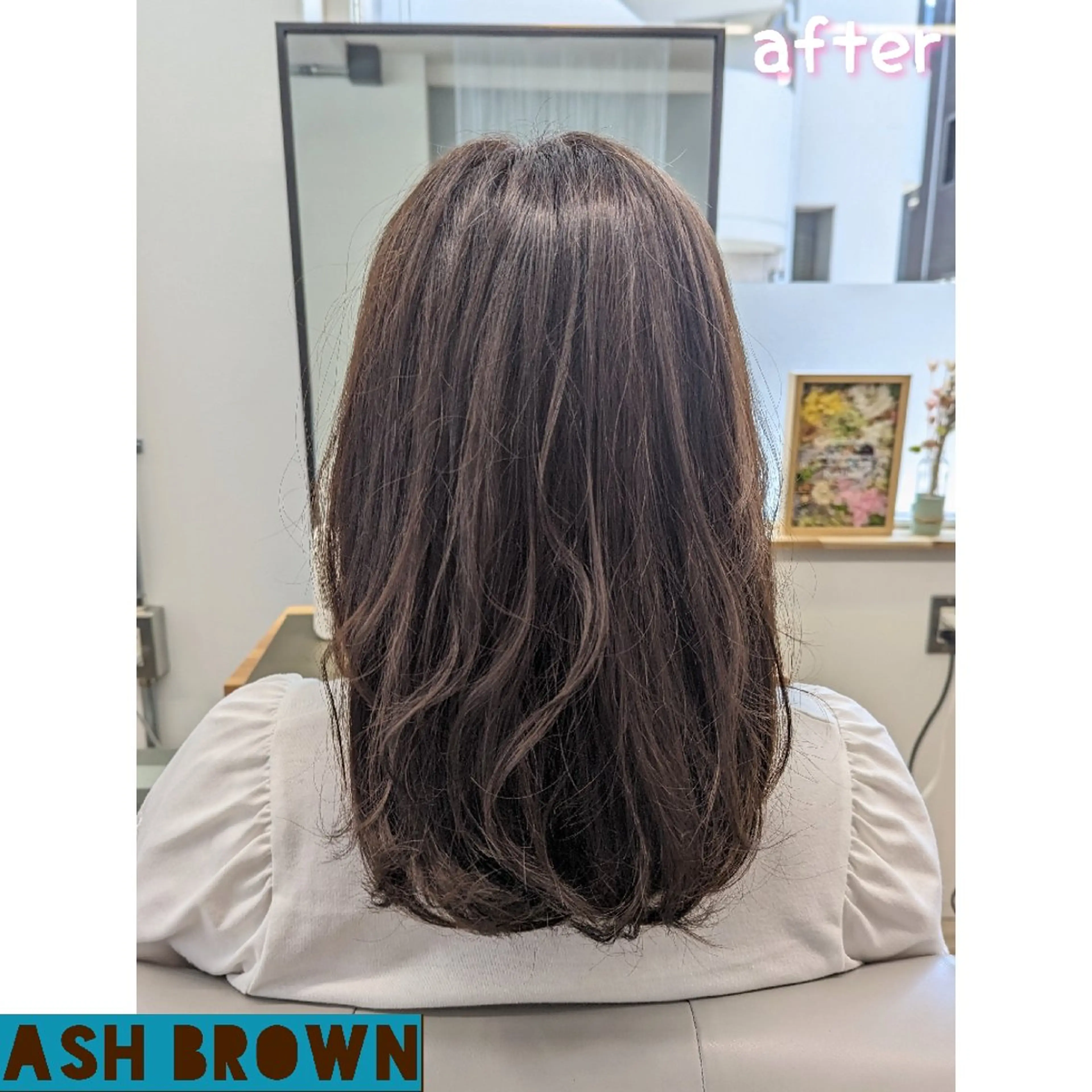 セミロング カラー ブリーチ 透明感カラー ブリーチなしカラー Kokeshi/美髪 /脱毛/ヘッドスパのヘアスタイル