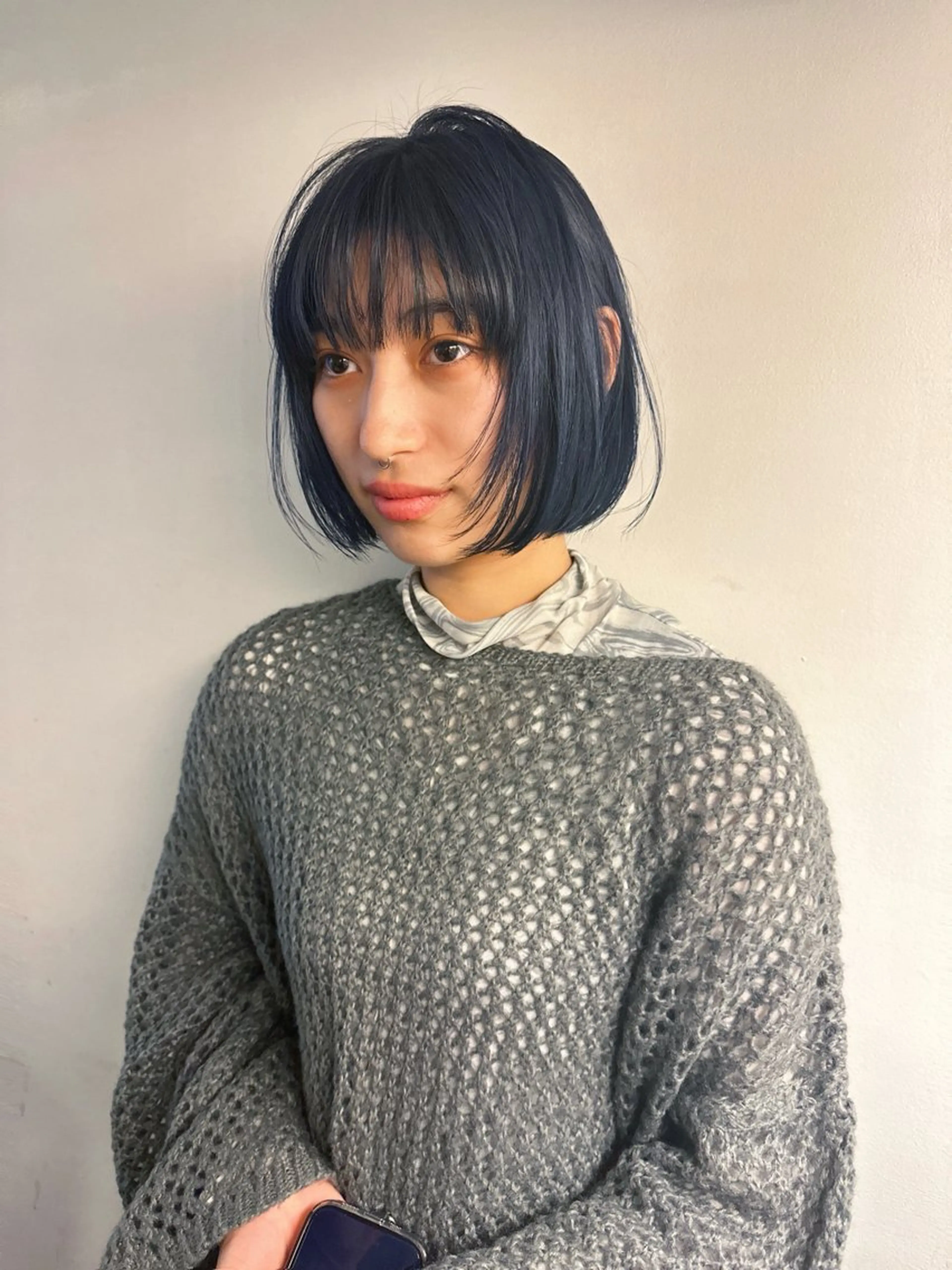 ミディアム カラー ブリーチ 透明感カラー ダブルカラー レイヤーカット ウルフカット ヘアカラー トリートメント 村松滉太/ レイヤーカットのヘアスタイル