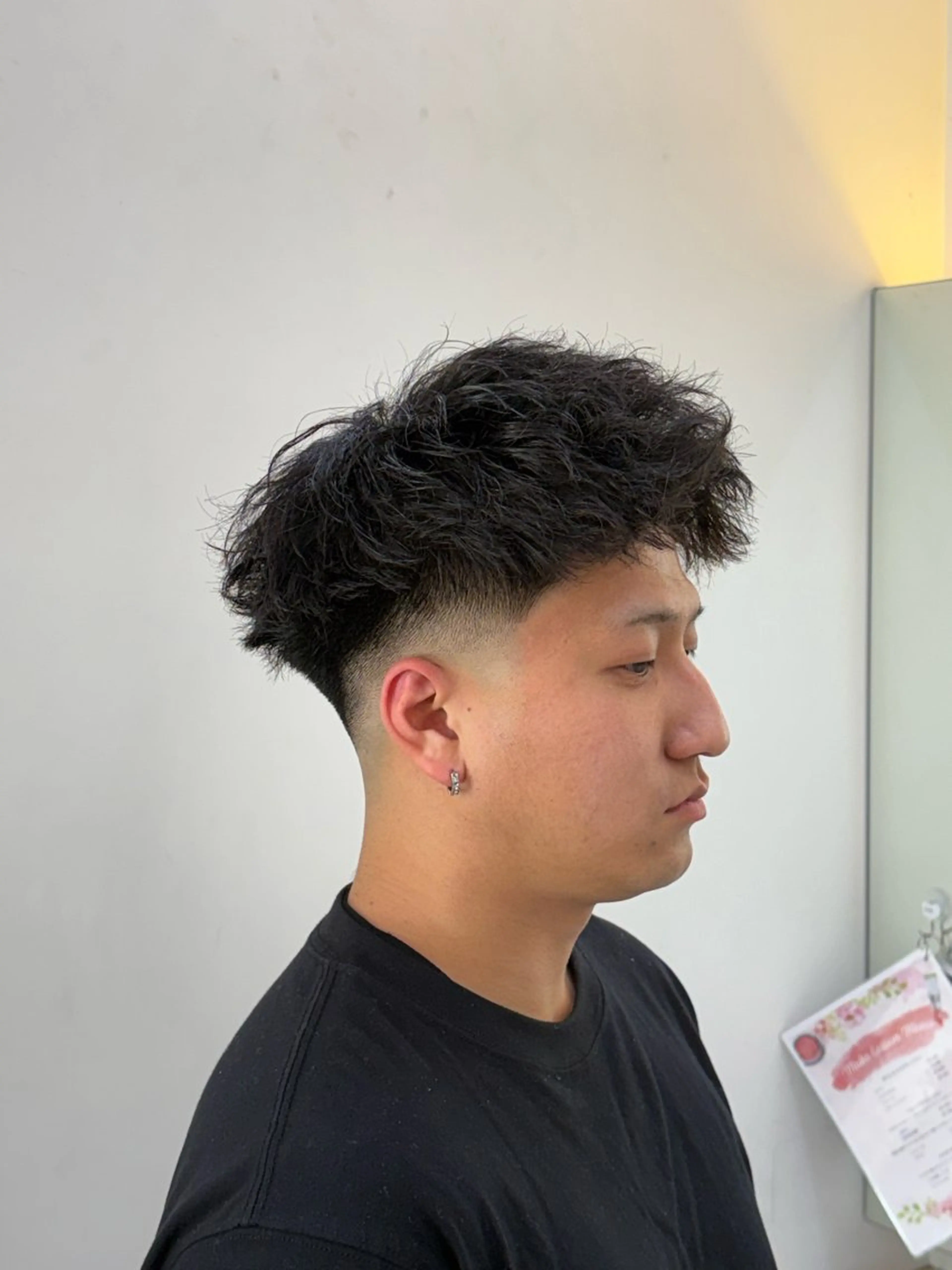 メンズ カット パーマ 短髪パーマ メンズ フェード✂️zionのヘアスタイル