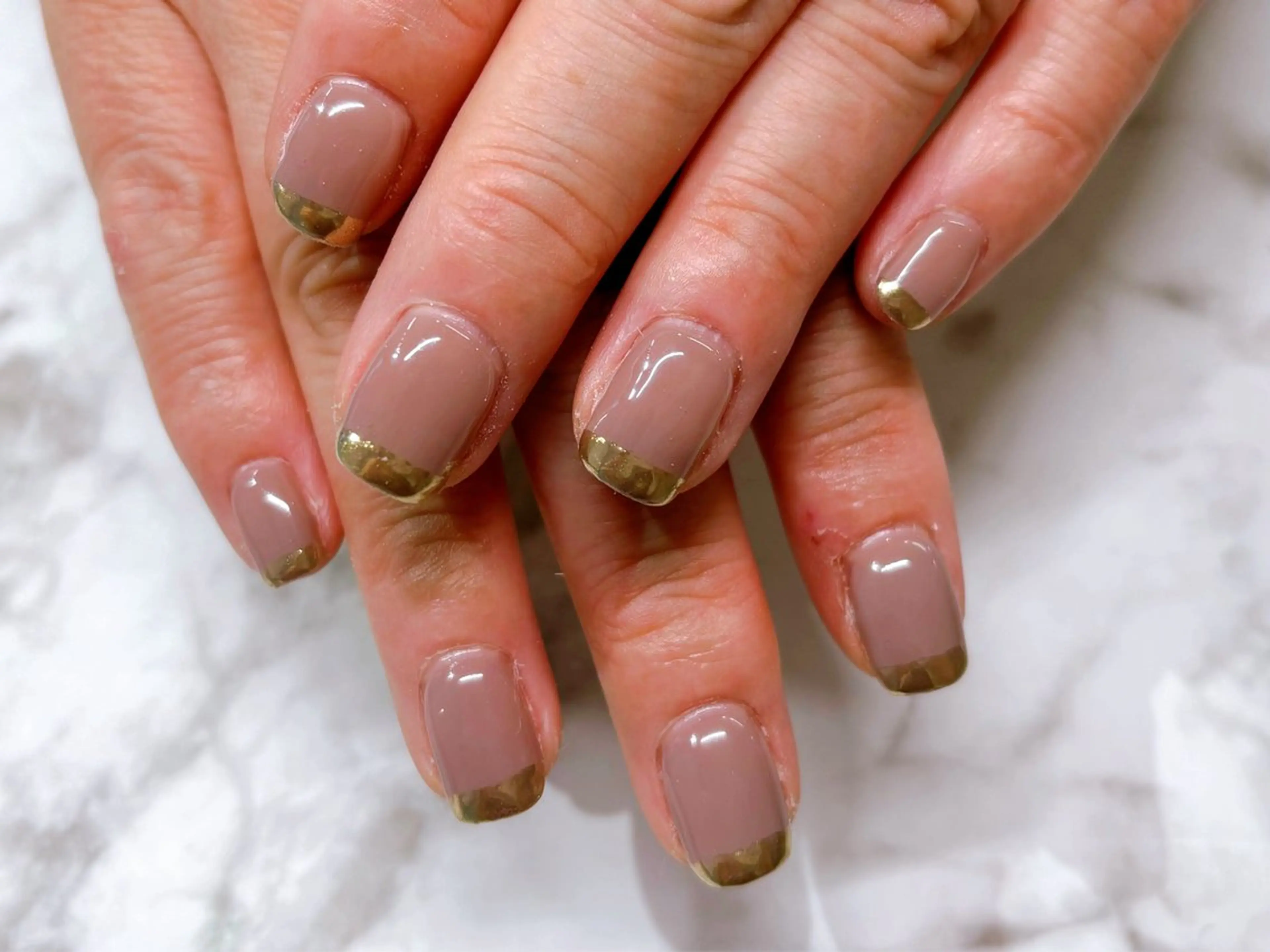 ネイル フレンチネイル ミラーネイル ハンドネイル Lani🌈Nail Konatsuのネイルデザイン