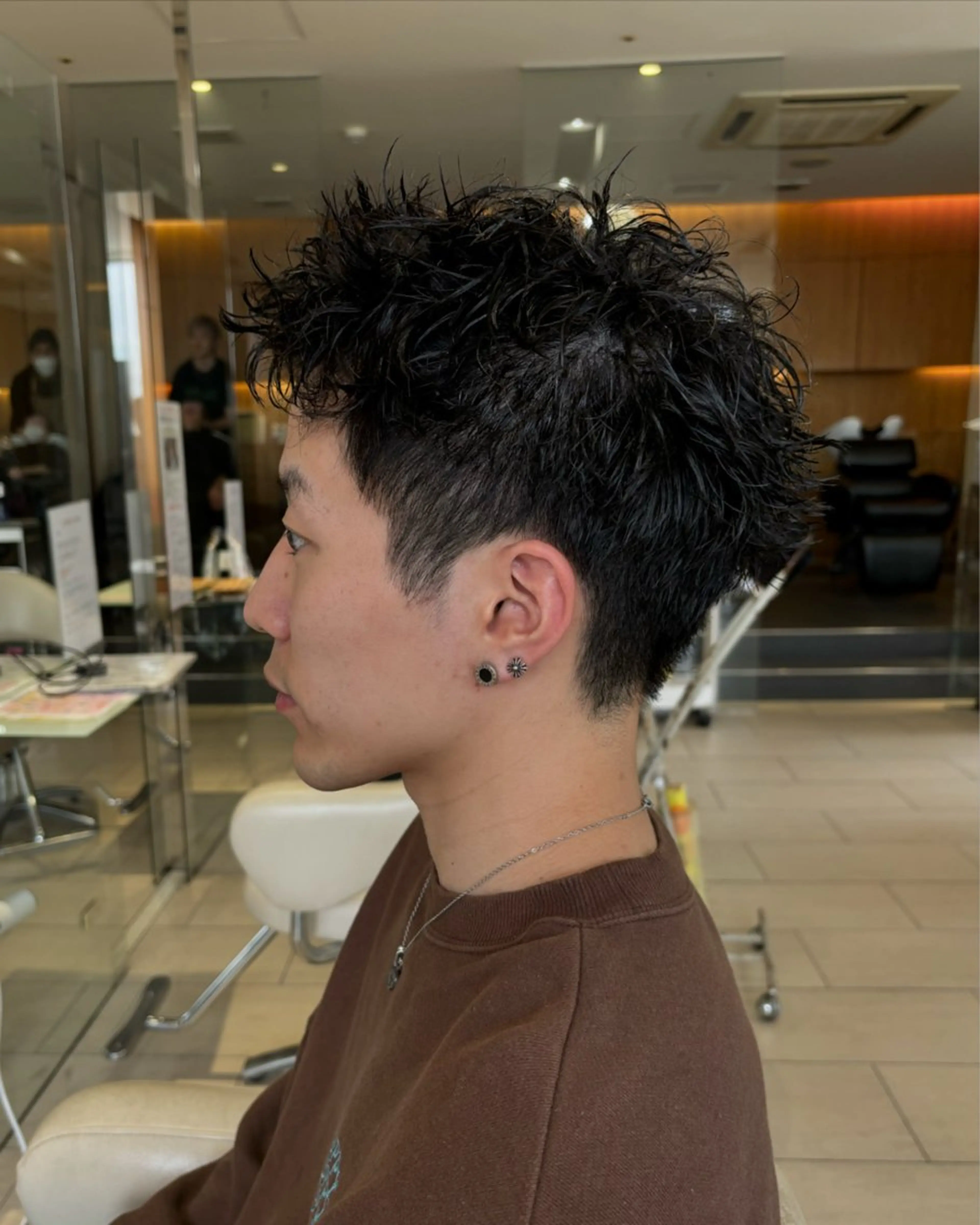 ショート パーマ メンズ スパイキーショート ショートヘア カット パーマ AUBE HAIR camelia　枚方店所属・メンズパーマ/ メンズカット/渡邊亘のヘアスタイル