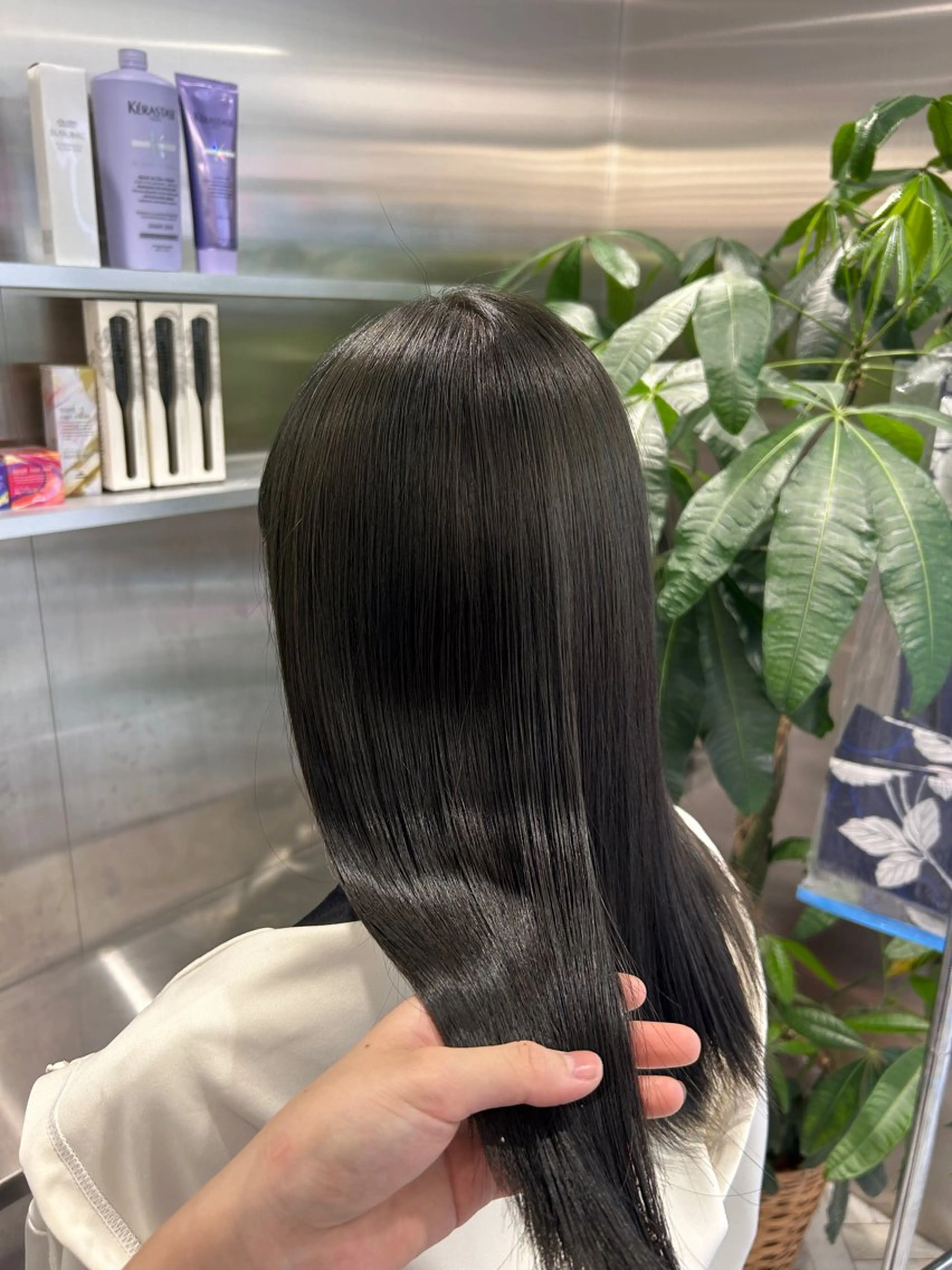 ロング カラー ヘアカラー 冬っぽカラー/ マツエク/ゆきなのマツエク・マツパデザイン