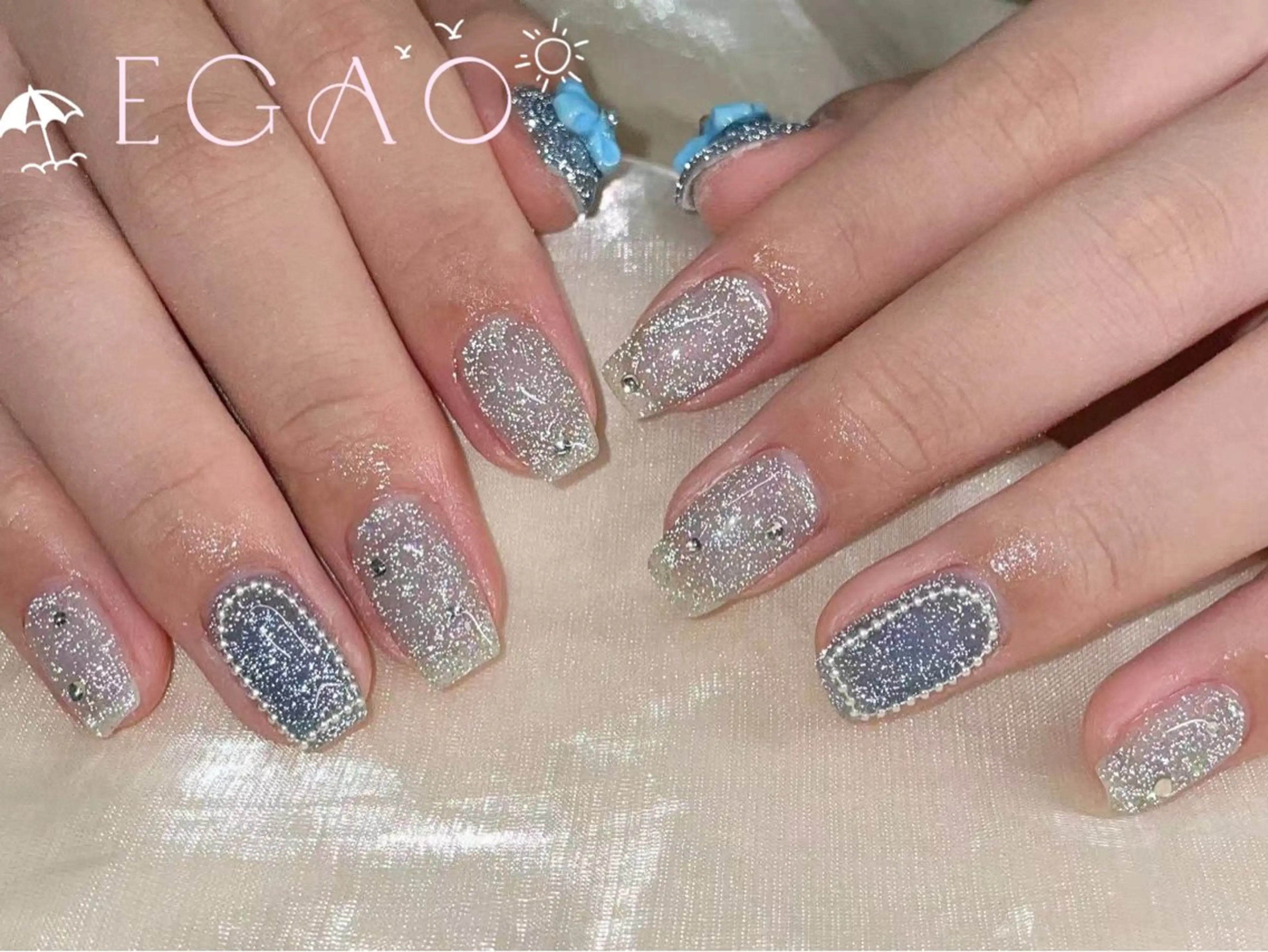 ネイル アートネイル フットネイル フレンチネイル ジェルネイル グラデーション Egao Nail Salonのネイルデザイン