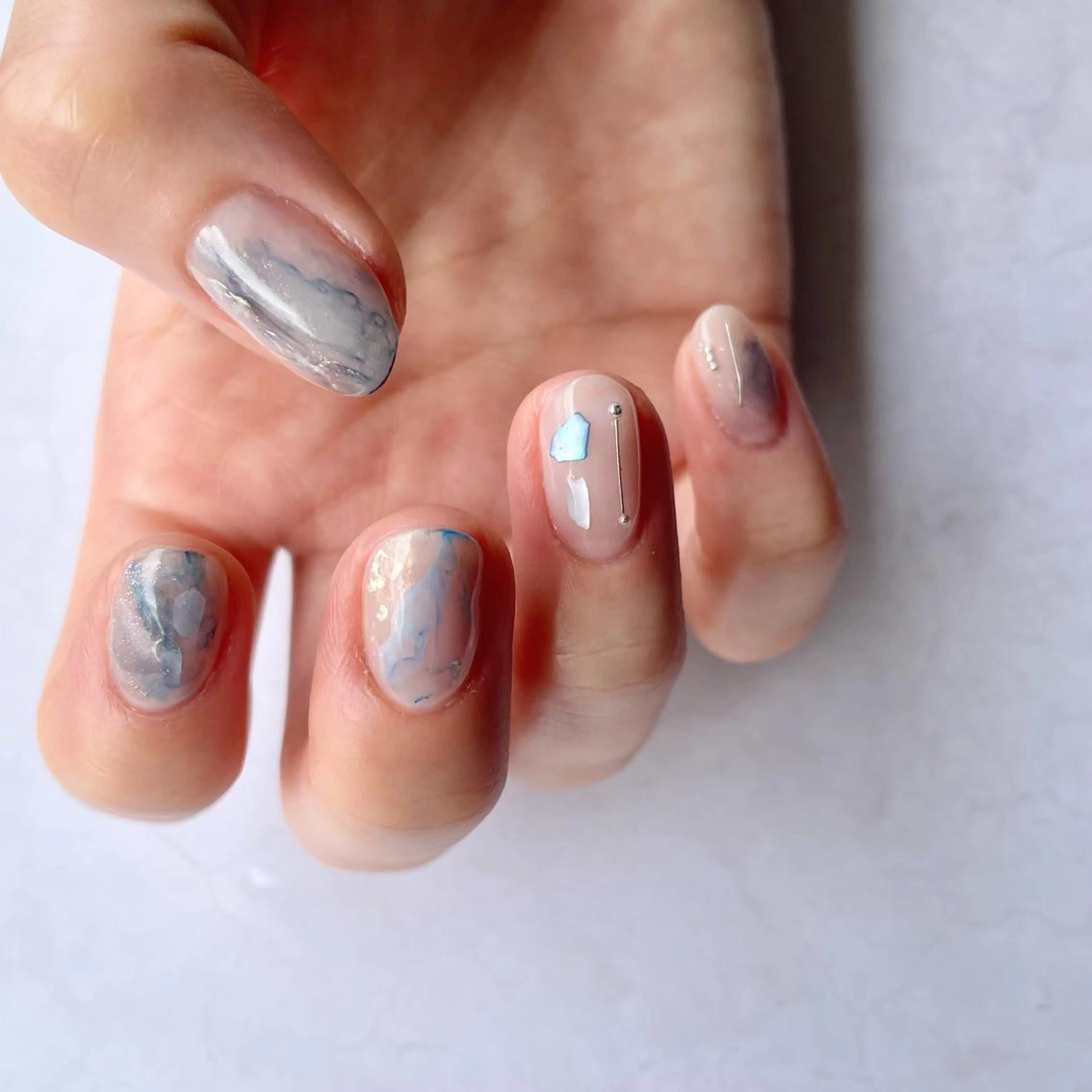 ネイル アートネイル ニュアンスネイル 丹(TAN.) akariのネイルデザイン