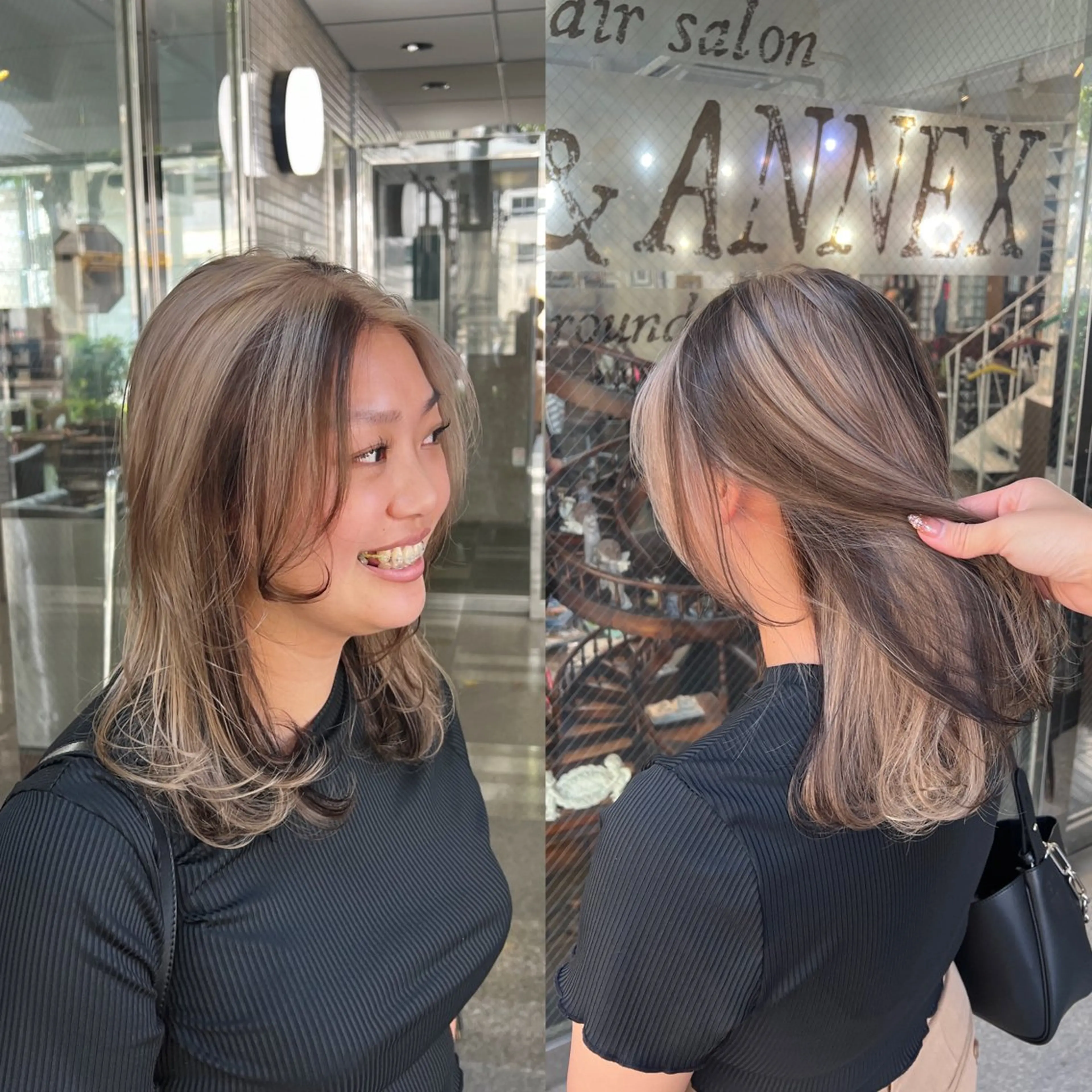 セミロング カラー ヘアカラー トリートメント レイヤー/ボブ/ ミニボブ/AOIのヘアスタイル