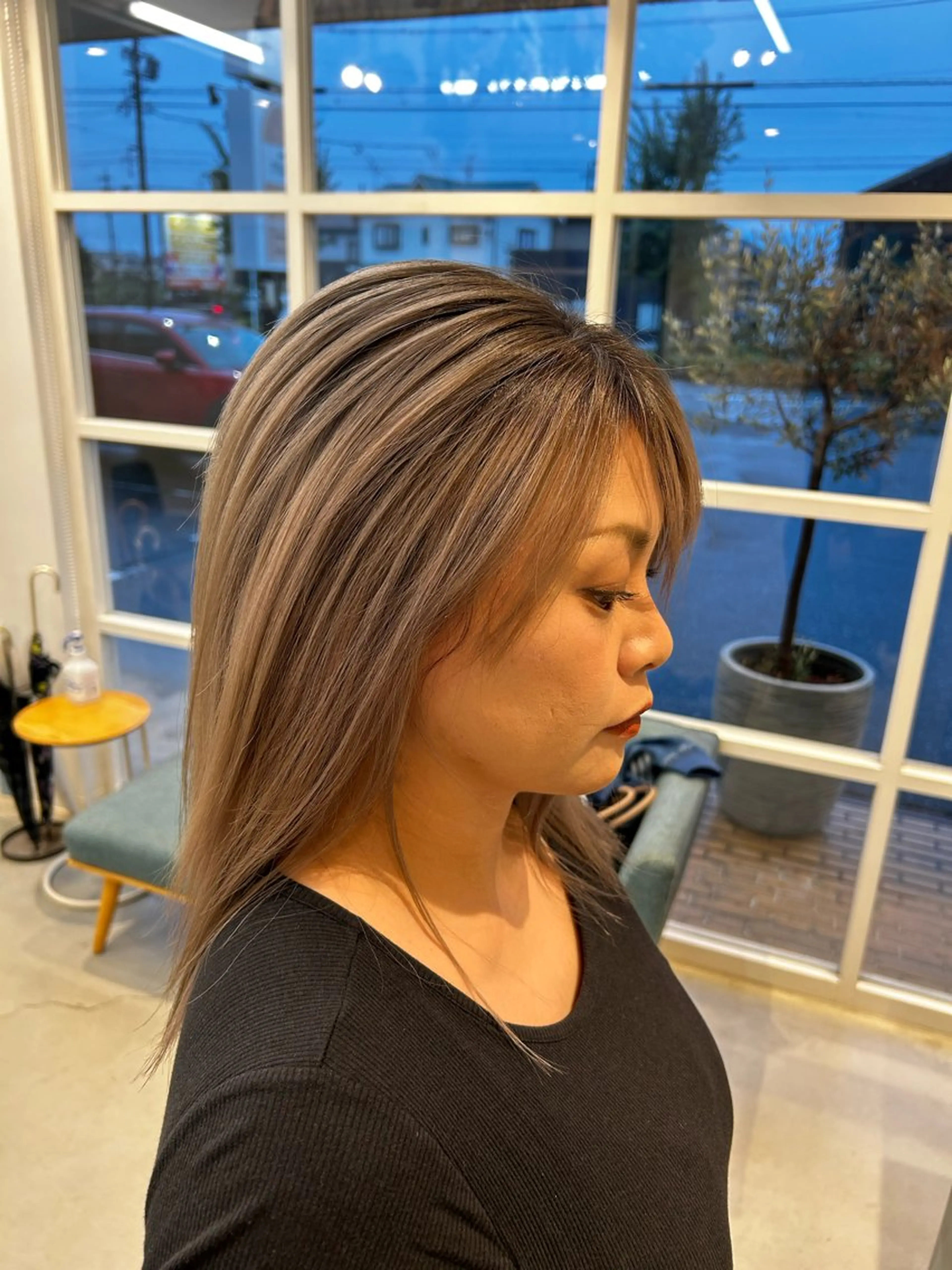 カラー ヘアカラー miu🌝 ハイライト/一宮のヘアスタイル