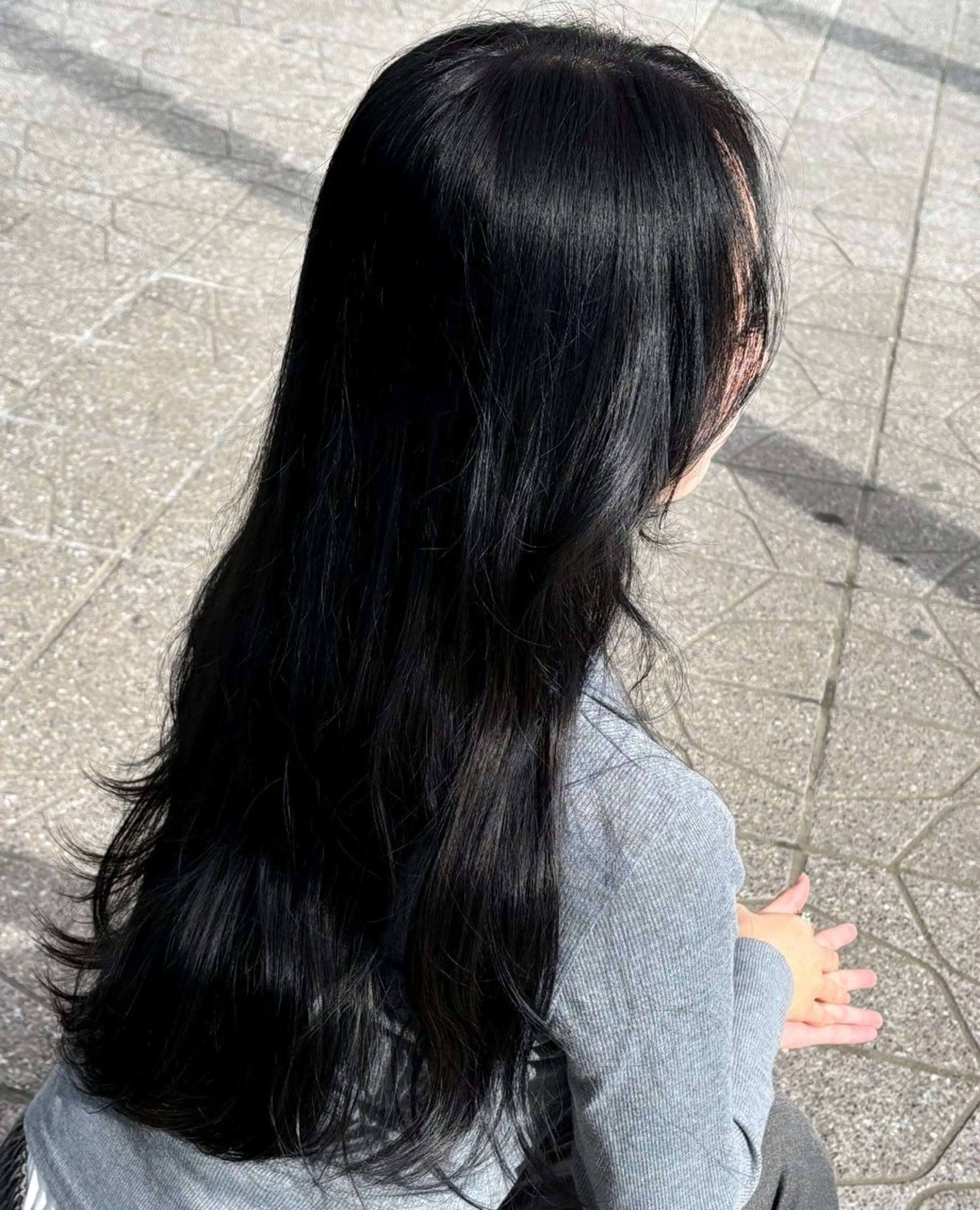 U24🦋黒染めじゃないブルーブラック⛓🖤⋆͛*͛one color💓 12/19​〜​30まで➕550の写真