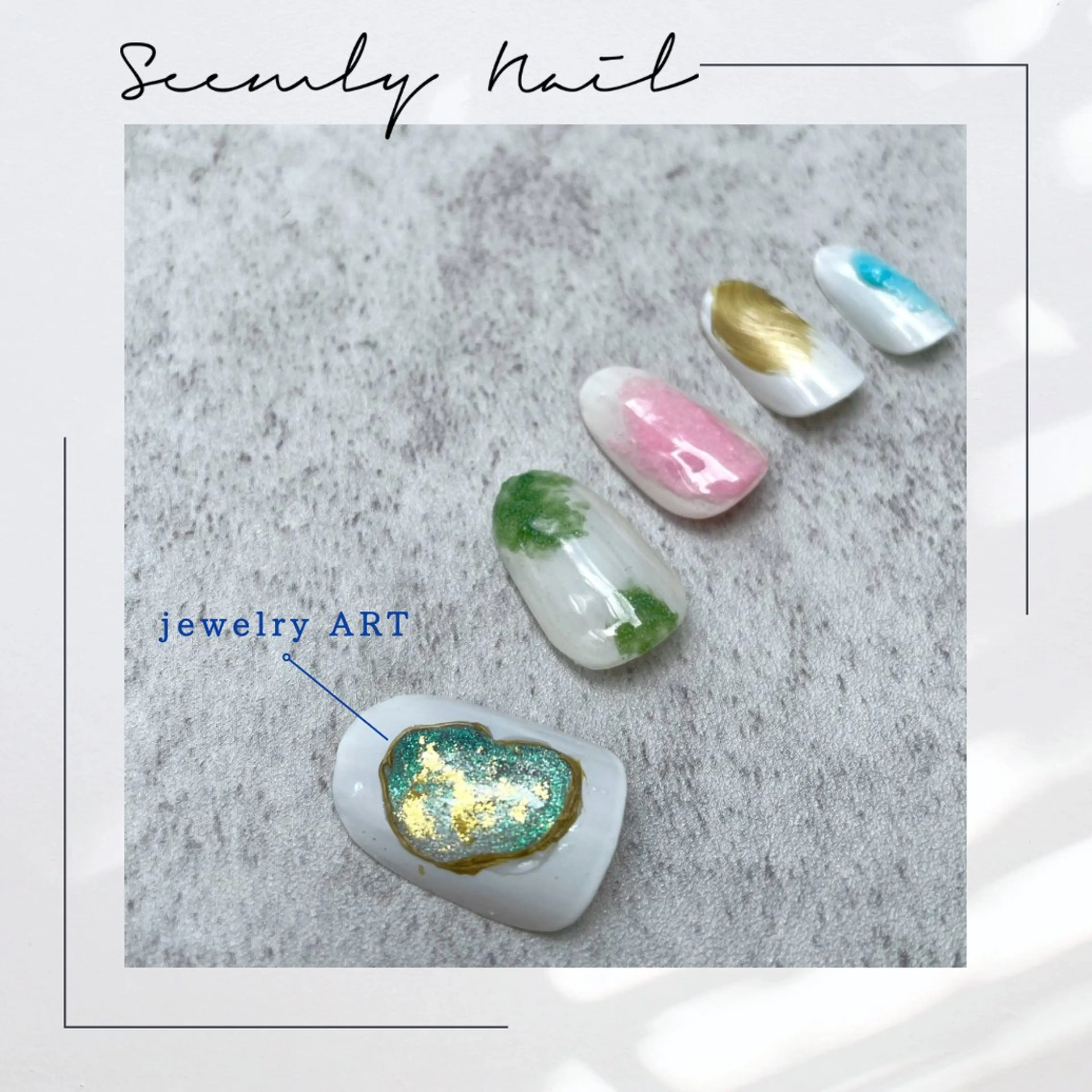 ネイル Seemly 千田町店所属・フラワーパラジェル 🌸シームリーエミのネイルデザイン