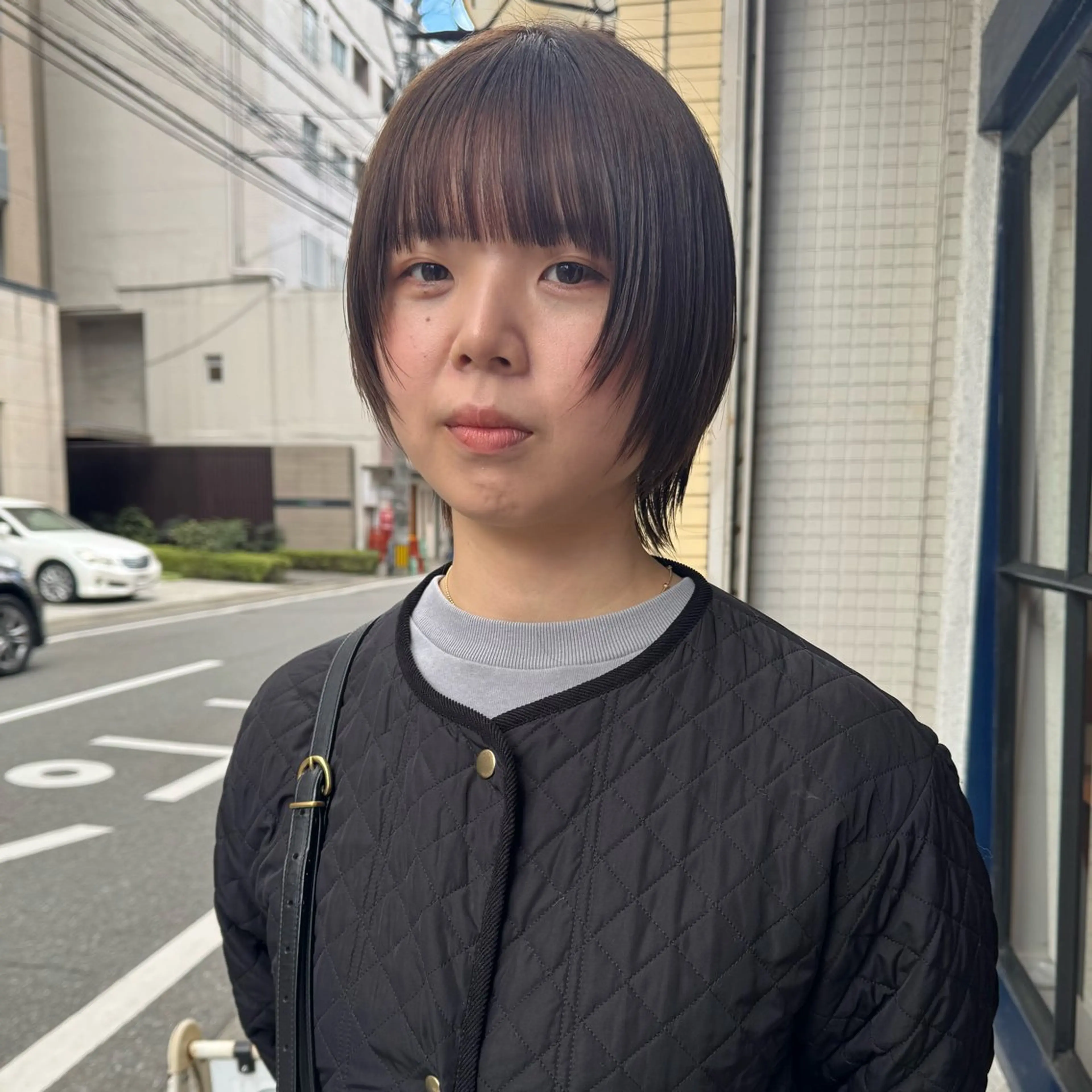 前髪パーマ+カットの写真