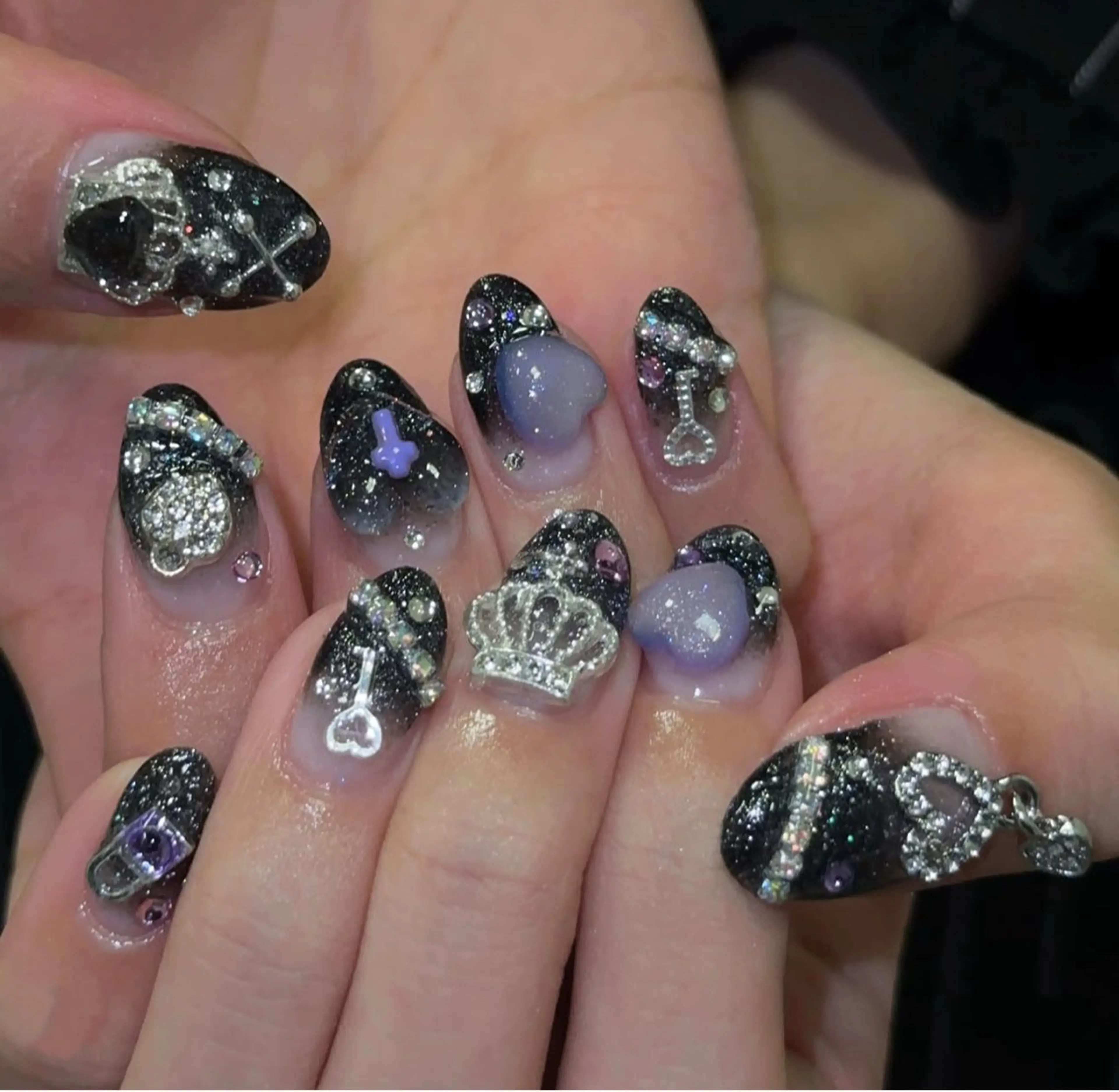 ネイル ブラウン チークネイル 桜ネイル 長さ出し フットネイル ハンドネイル XIINH NAIL SALONのネイルデザイン