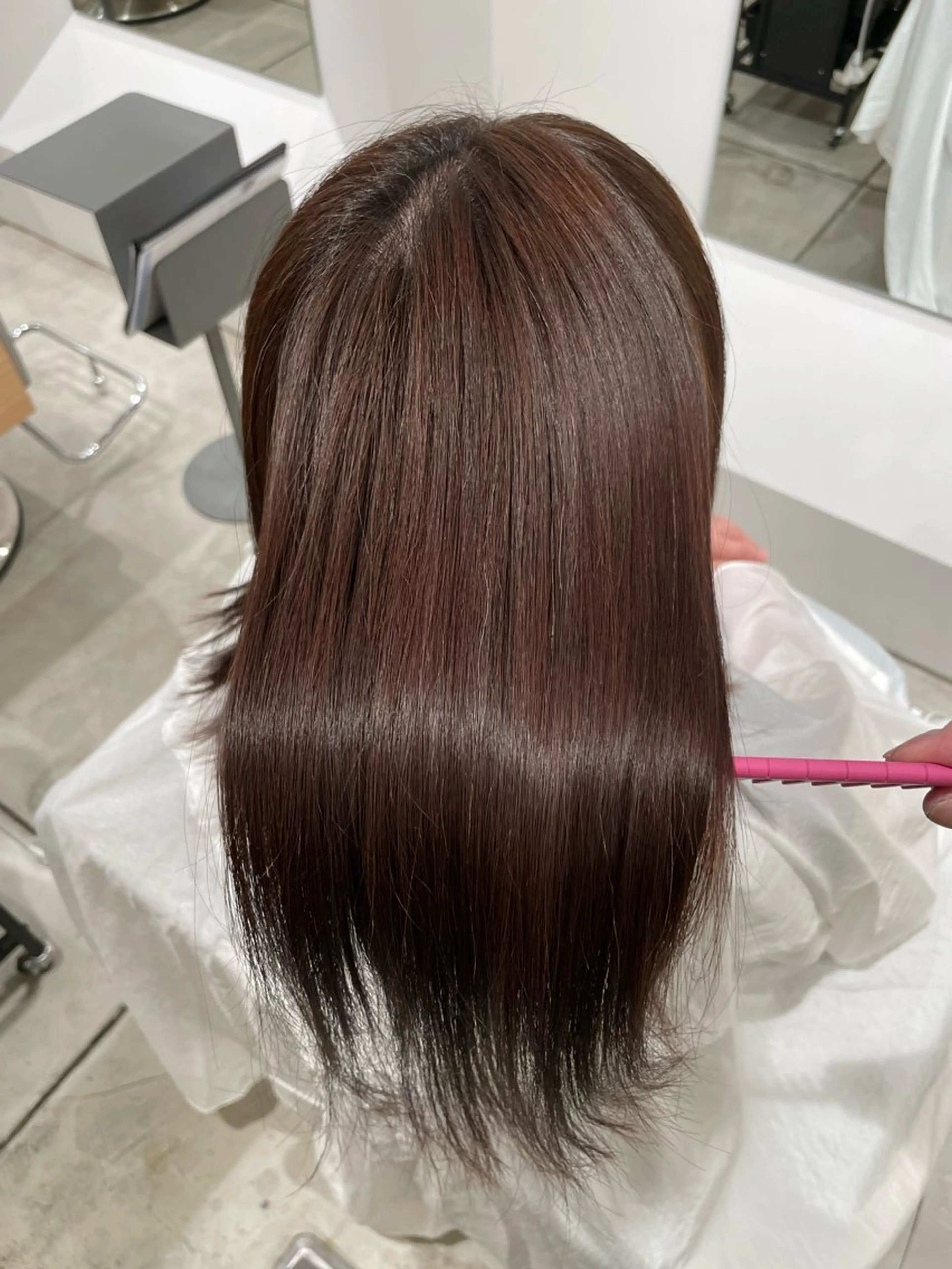 ロング 髪質改善 縮毛矯正 髪質改善＆美髪矯正 専門美容師:植原瑞樹のヘアスタイル