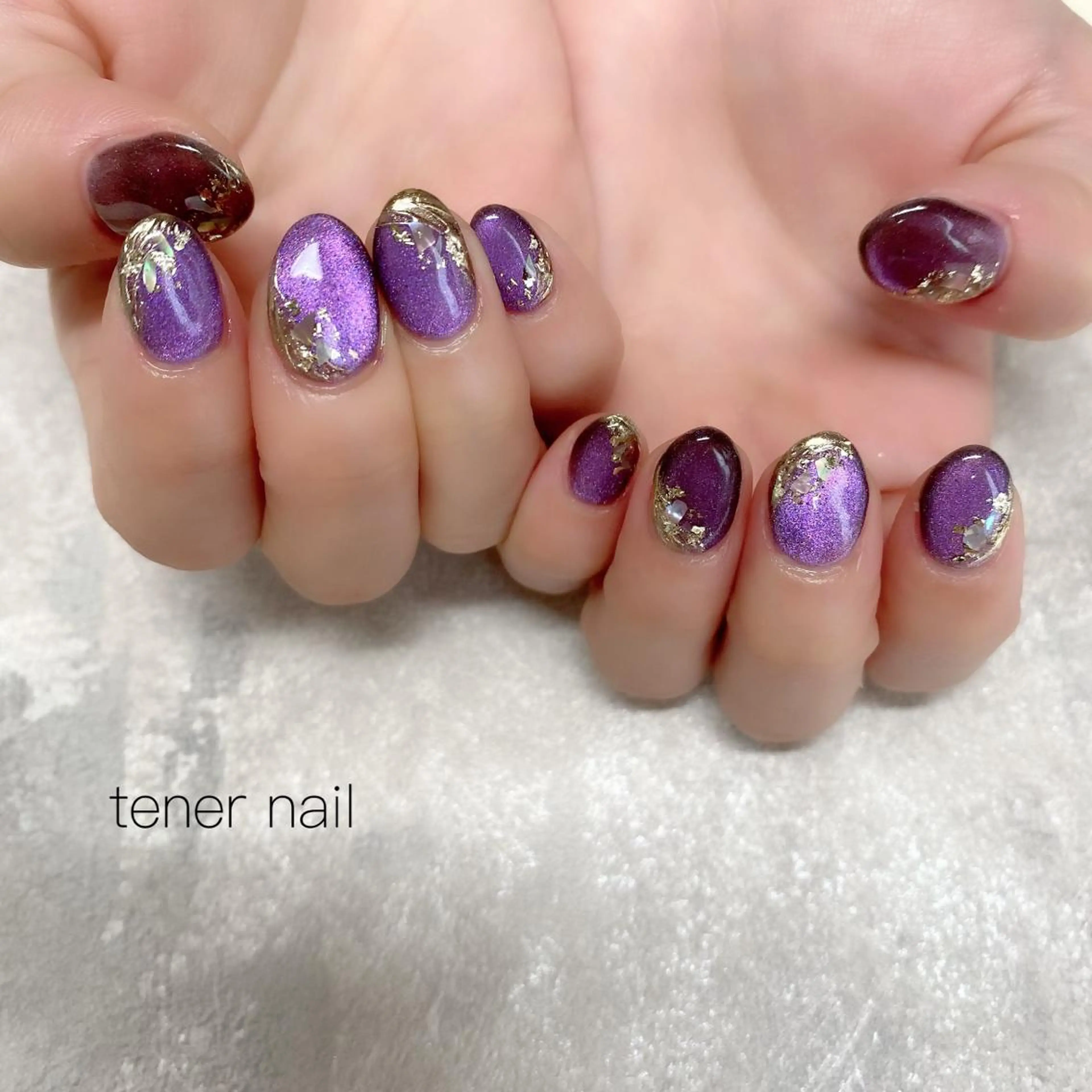ネイル マグネットネイル ミラーネイル tener  nail  テネルネイル所属・テネルネイル tener nailのネイルデザイン