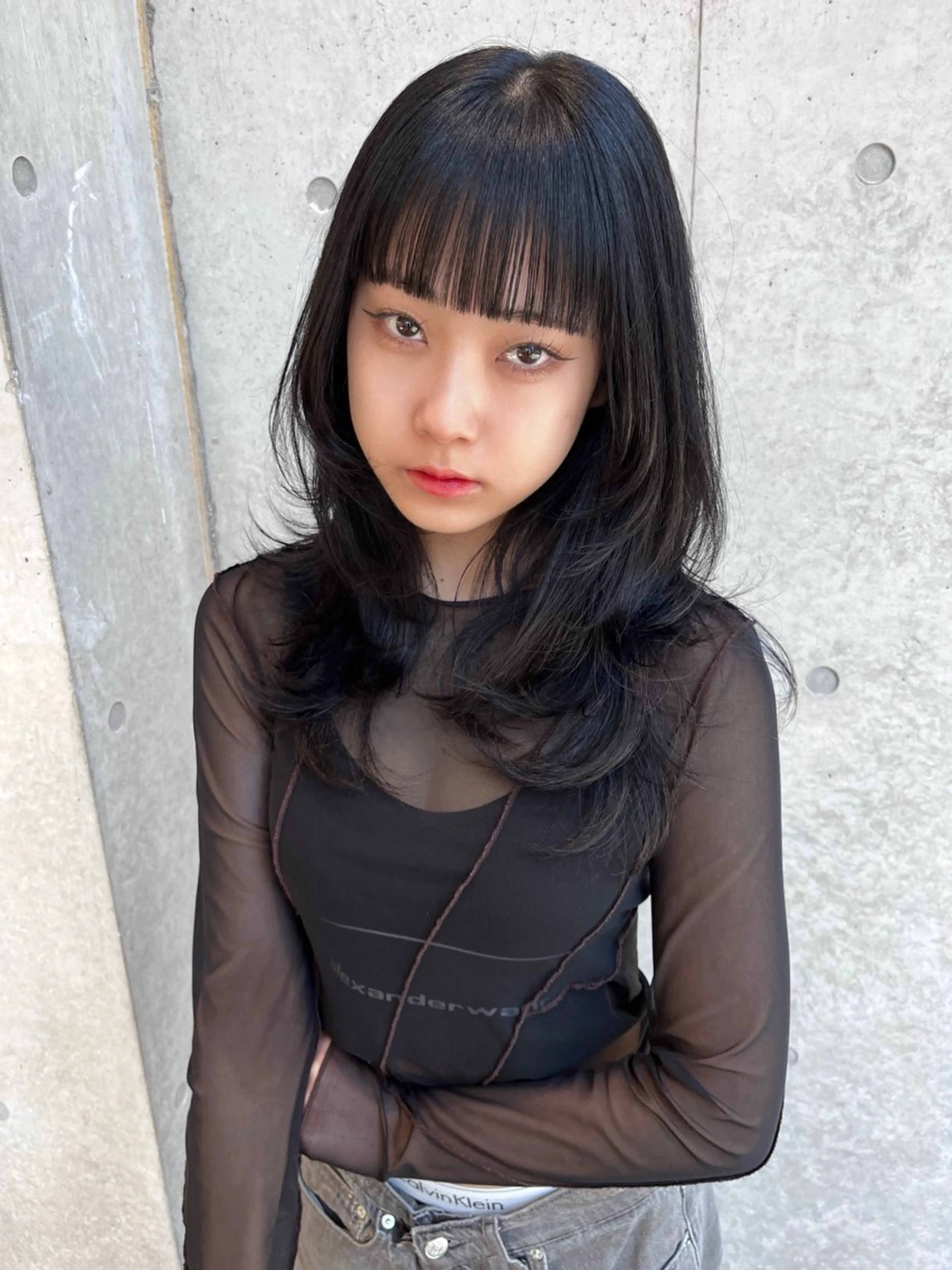 セミロング レイヤーカット yuuna/ ハッシュカット🎀のヘアスタイル