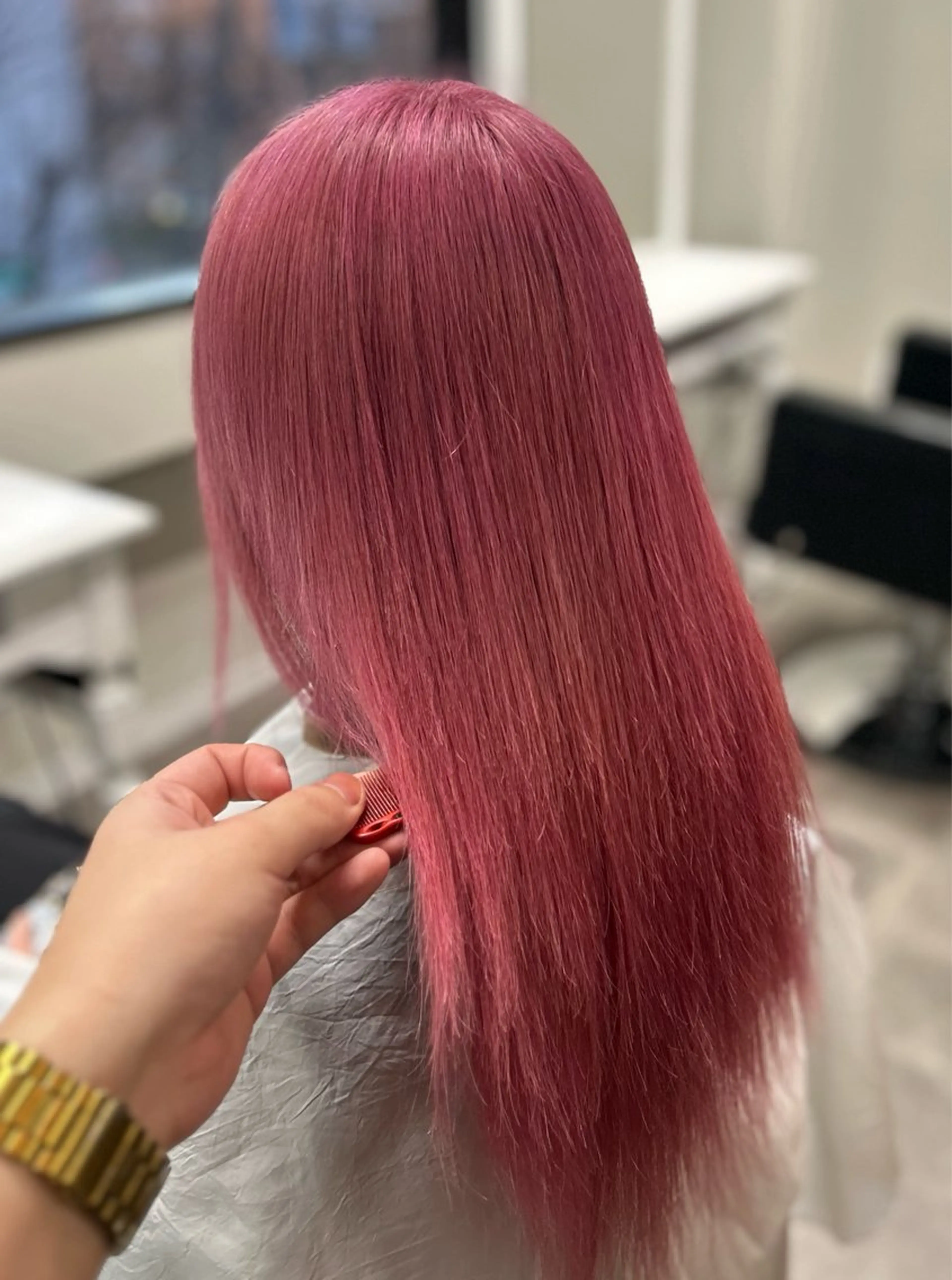 セミロング カラー エクステ×ハイトーン 🌈KEISUKEのヘアスタイル