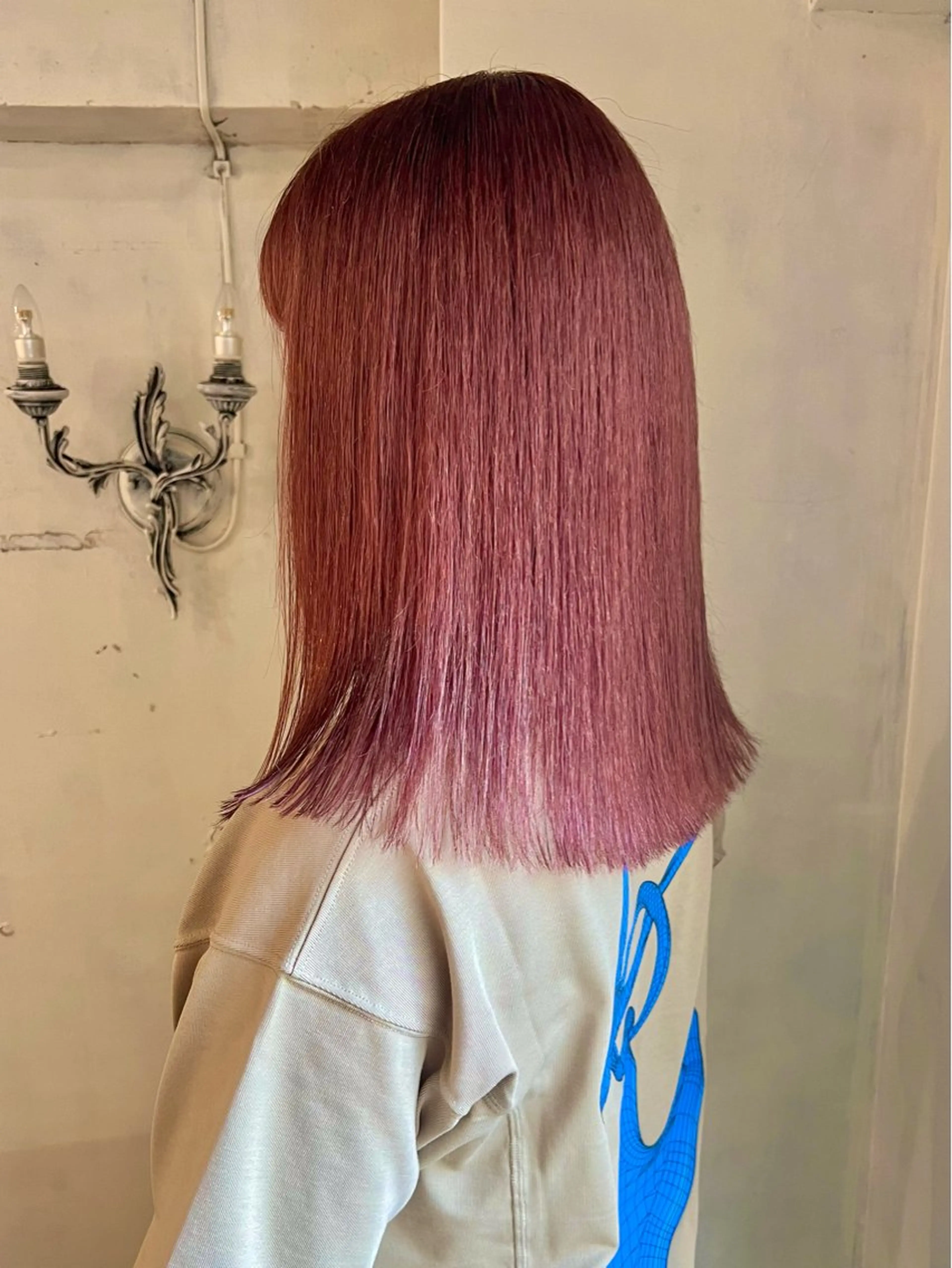 セミロング カラー ベージュカラー ヘアカラー トリートメント 暖色カラー/ブリーチ /かしむらゆうかのヘアスタイル