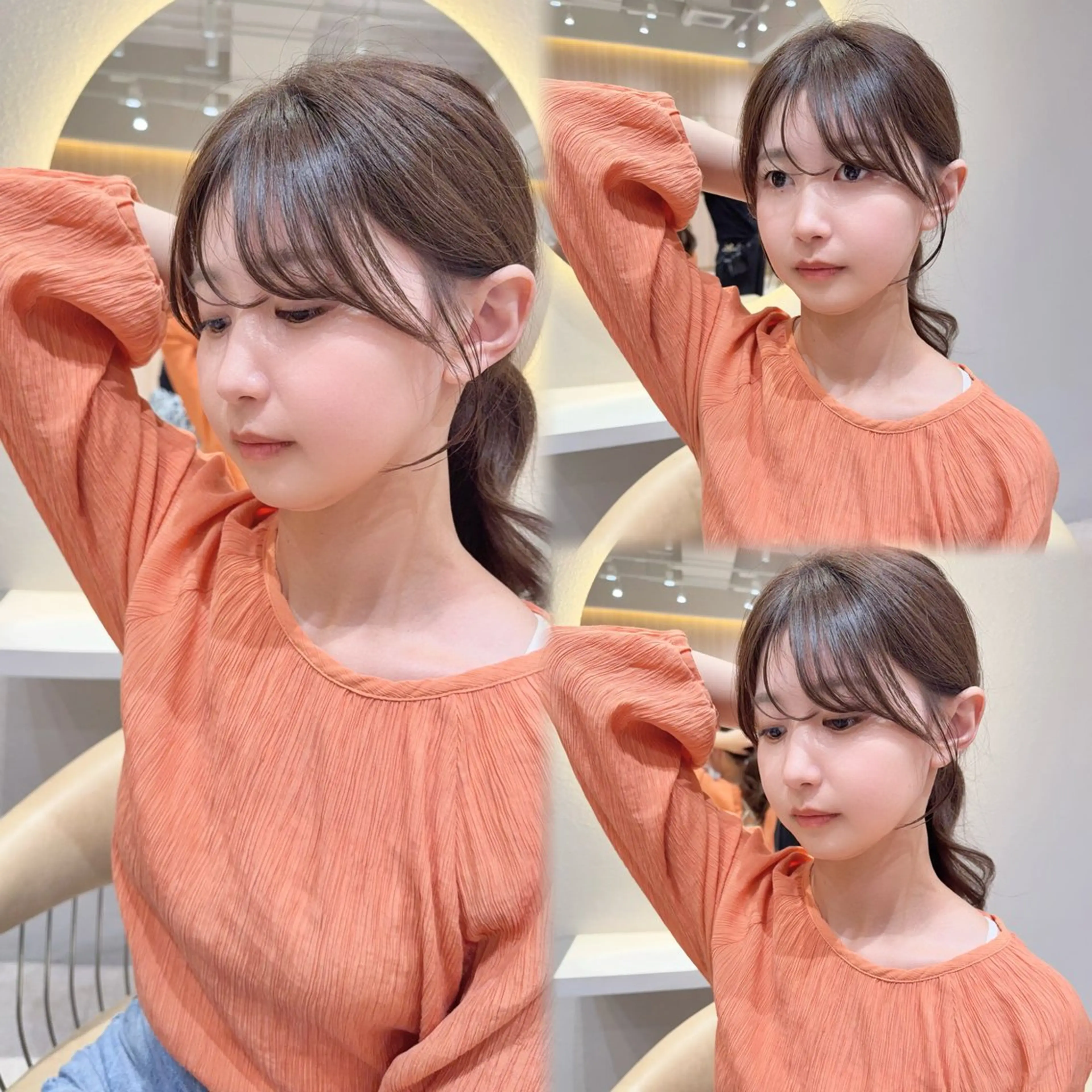 セミロング カラー カット レイヤー❣️縮毛矯正 川村利幸のヘアスタイル