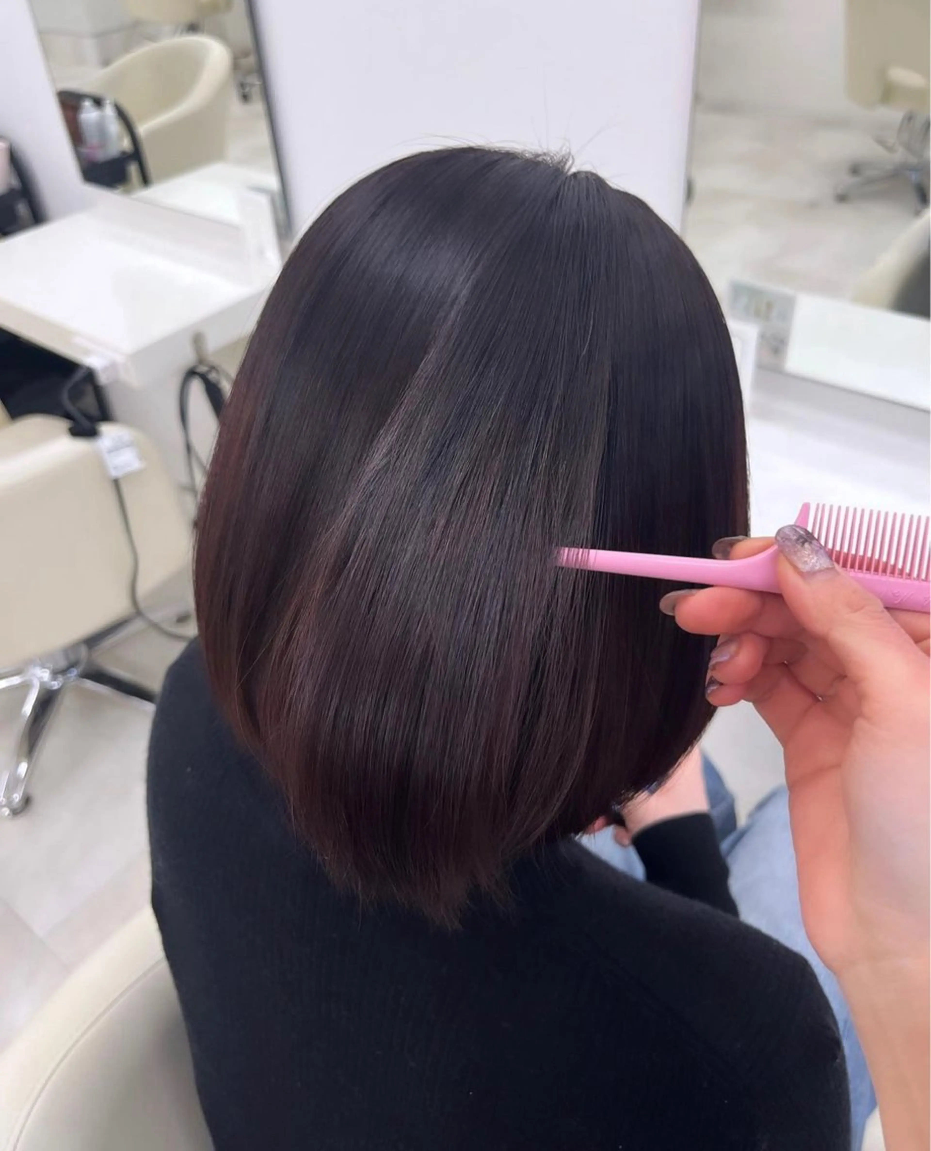 ミディアム カラー momo /ニュアンスレイヤーのヘアスタイル