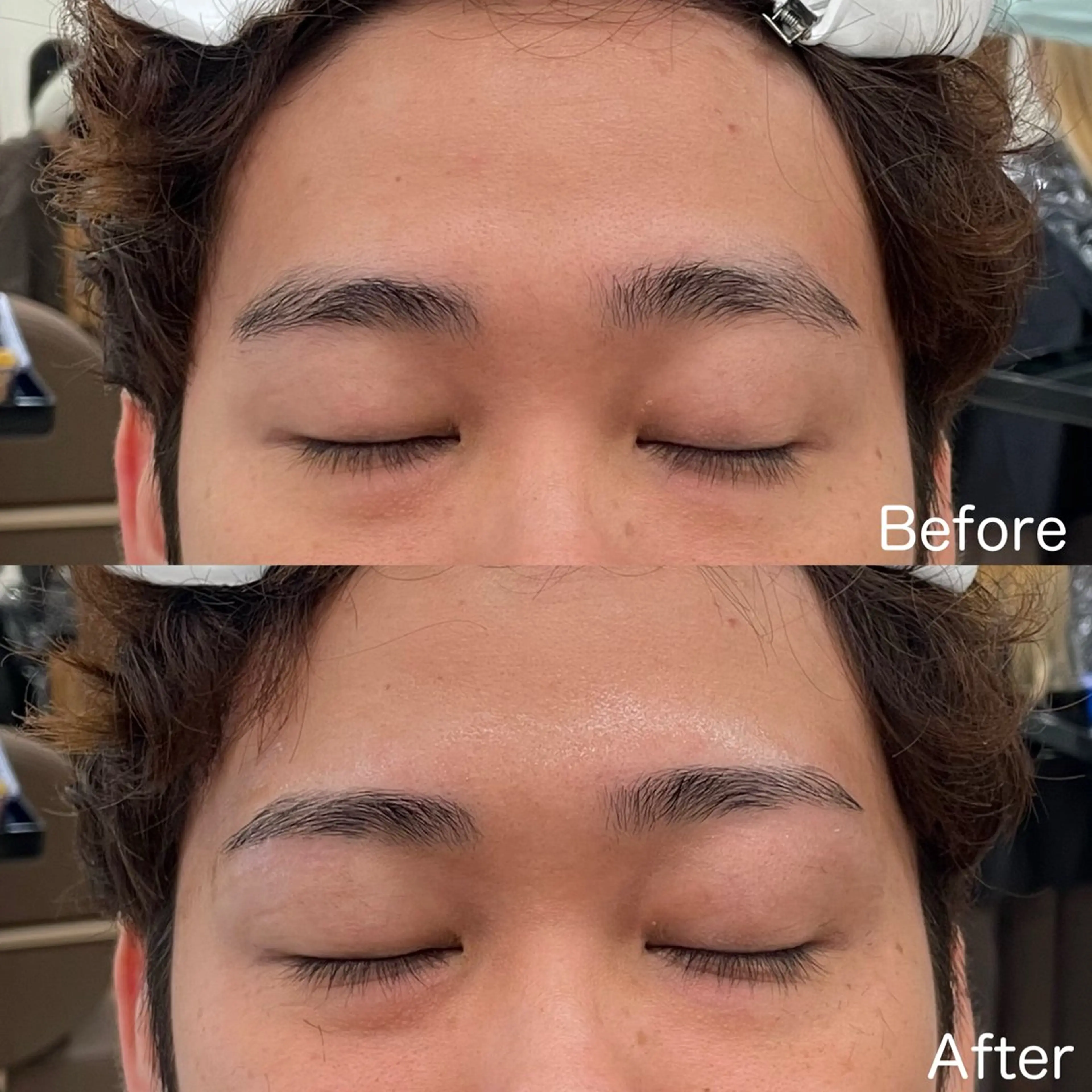 メンズ アイブロウ ワックス脱毛 眉カット ボブ/インナーカラー /眉毛/Miyuのヘアスタイル