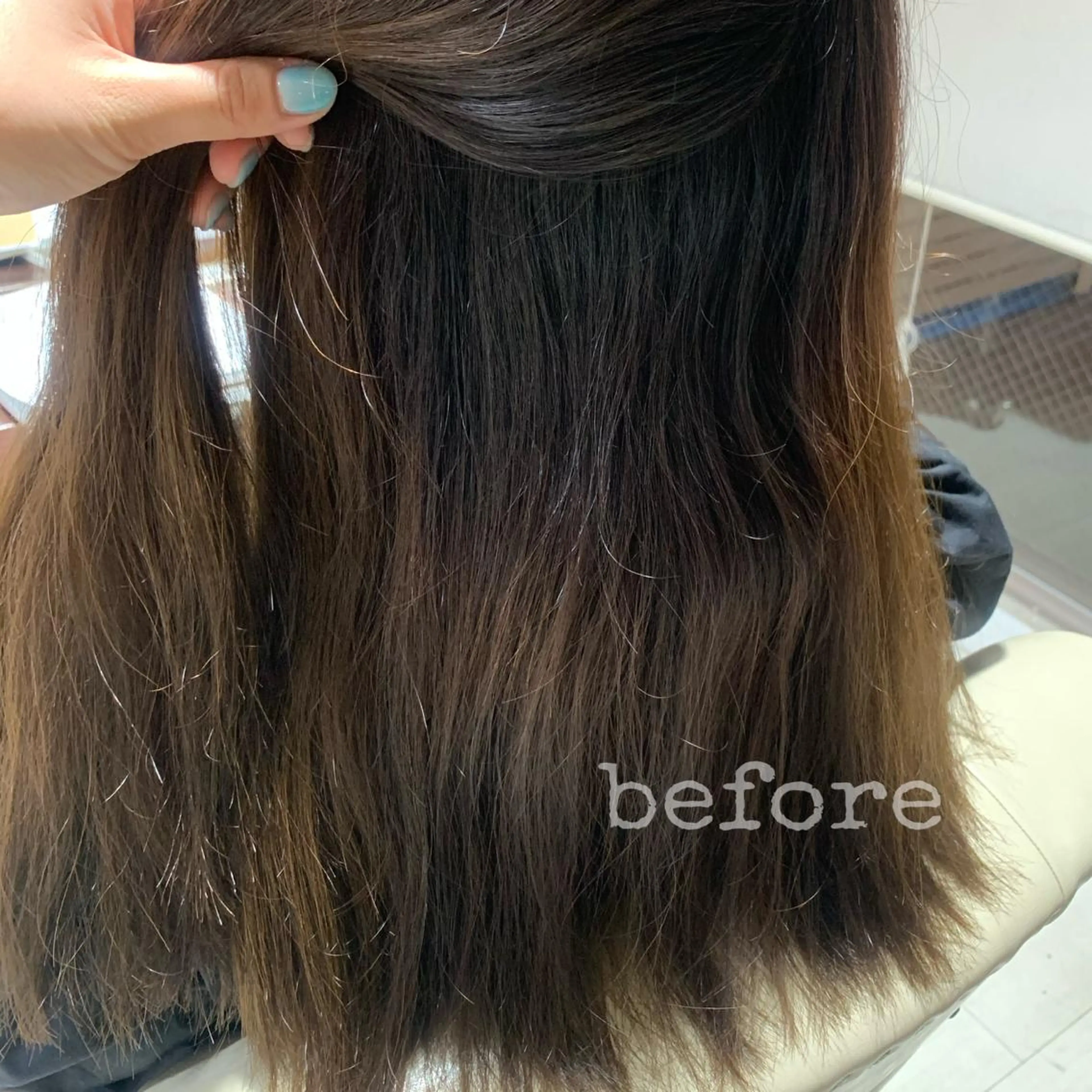 ロング 縮毛矯正 Bolge所属・黒田 優衣のヘアスタイル