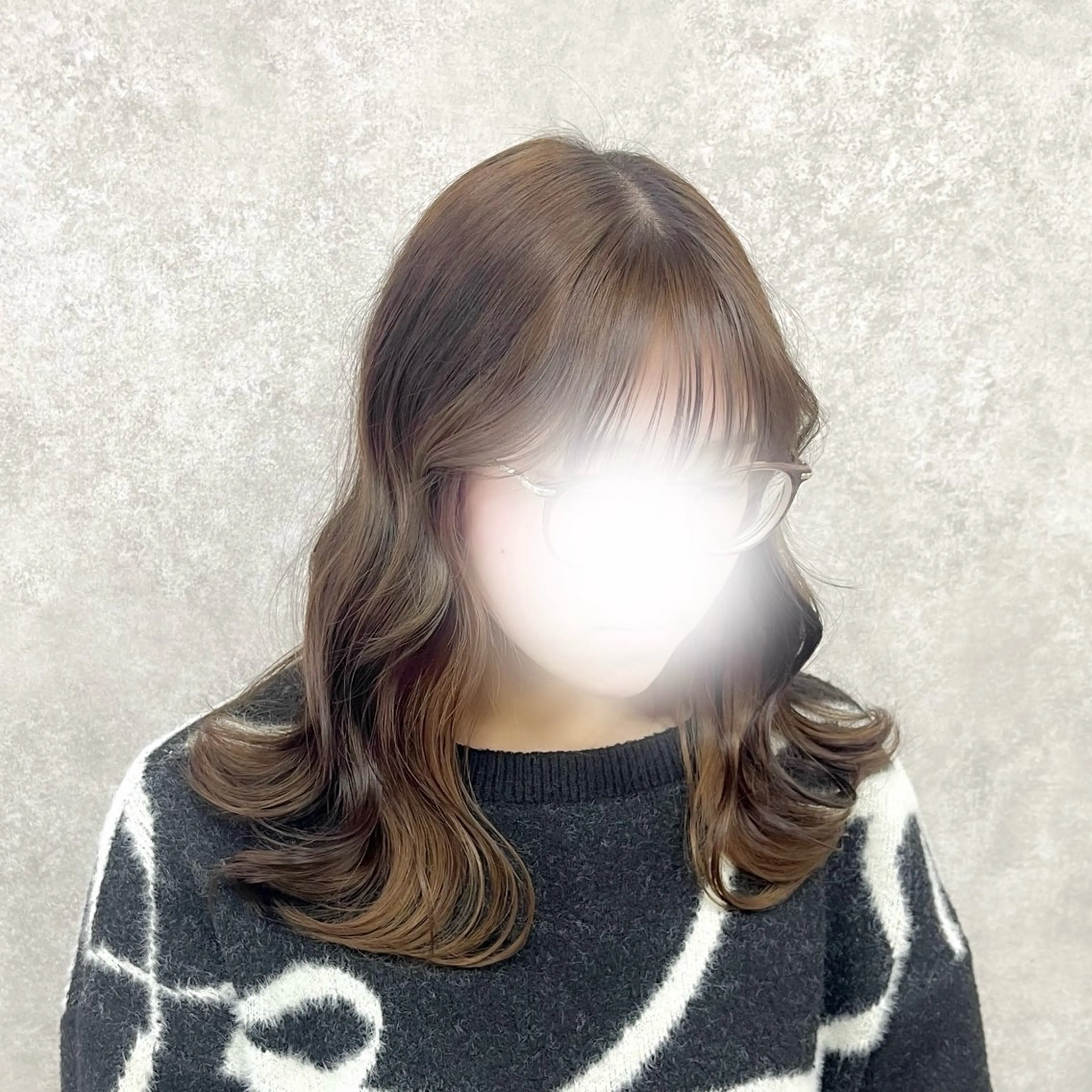 セミロング カラー ヘアカラー SHUN 🫧透明感カラー🫧のヘアスタイル