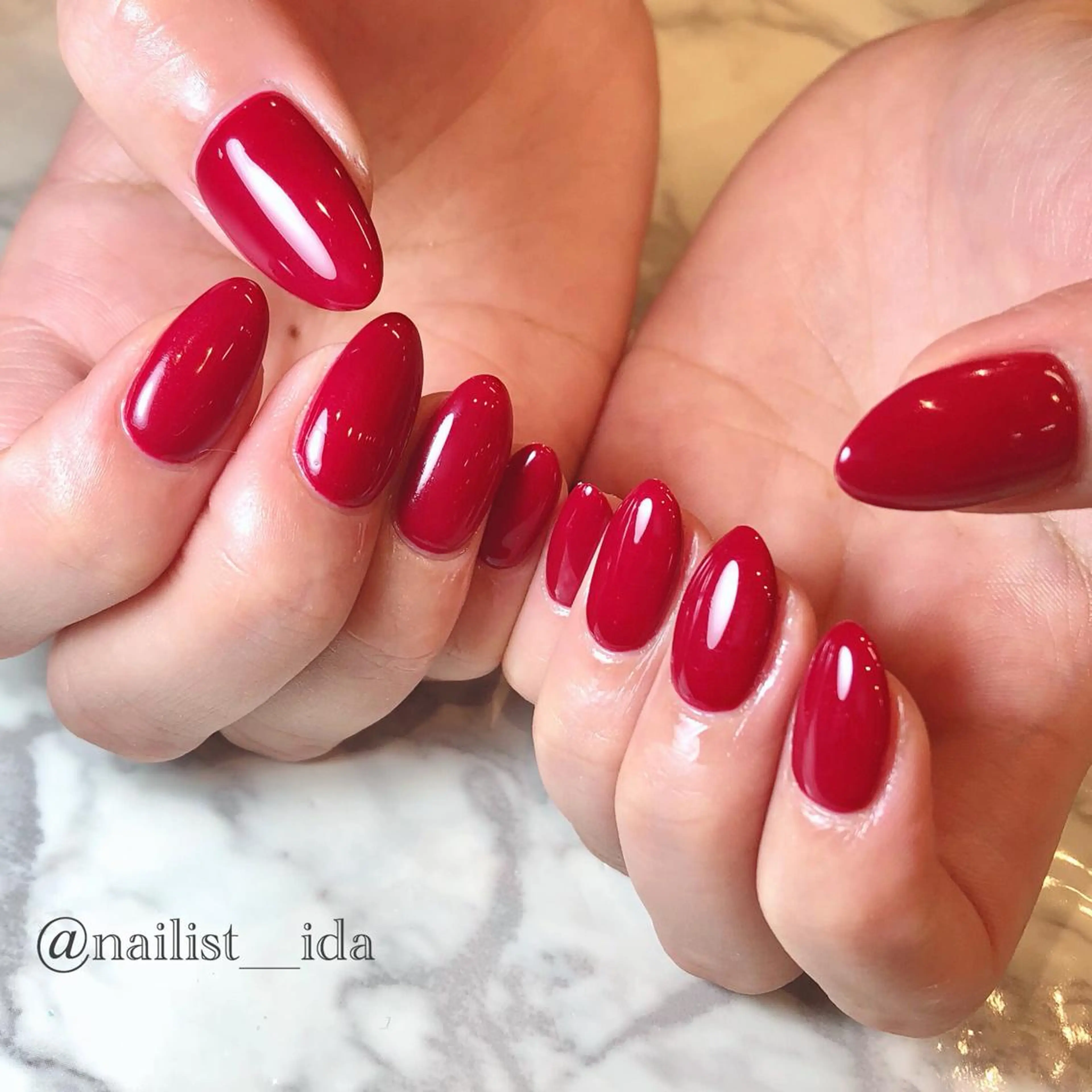 ネイル ワンカラーネイル Arowa 伊田のネイルデザイン