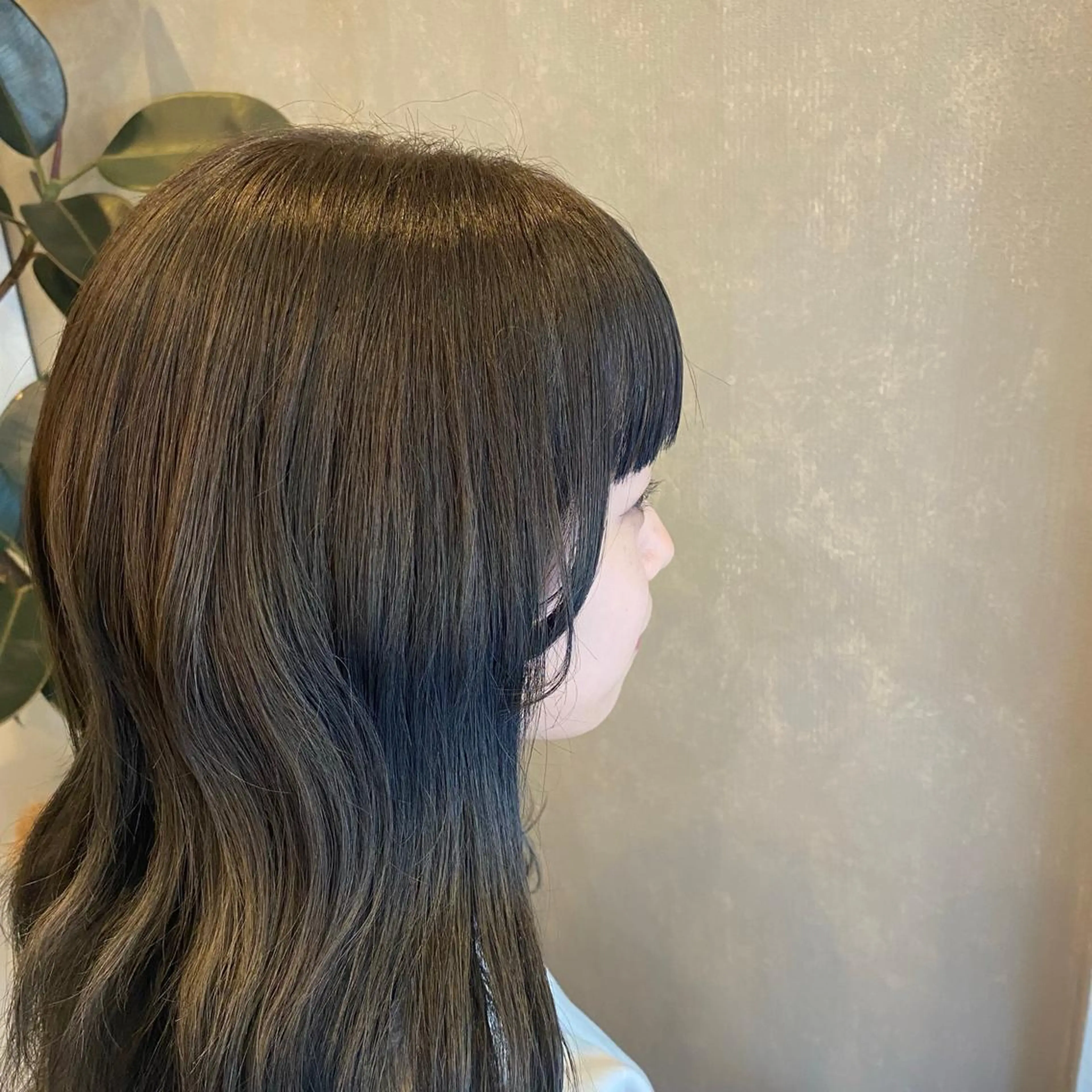 ロング カラー ブルーカラー ブルーグレー ブルーグレージュ グレージュ 艶カラー 藤澤さくらのマツエク・マツパデザイン