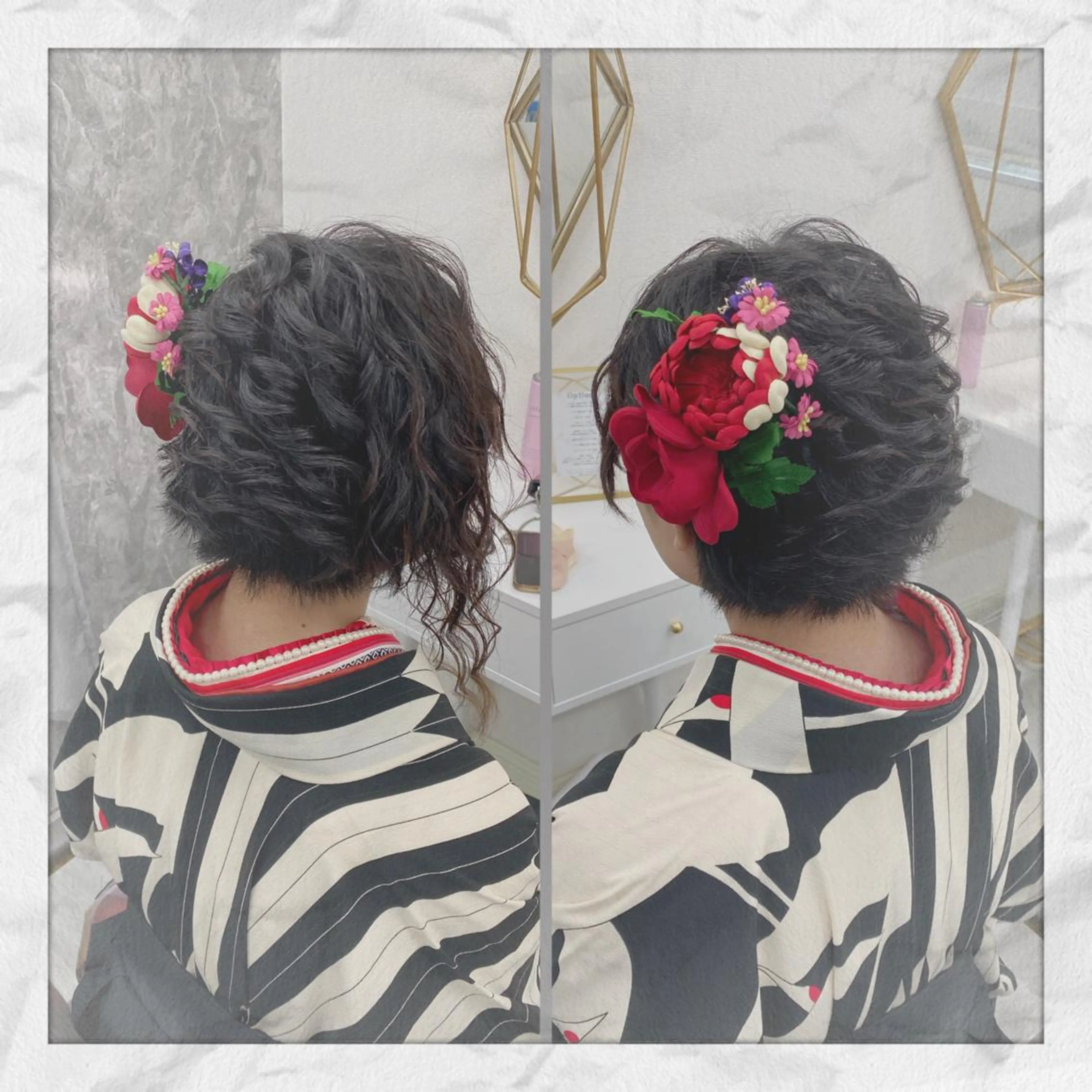 ショート ヘアアレンジ ヘアセット ヘアセット/着付け 𓇼 松本 夏美𓇼のヘアスタイル