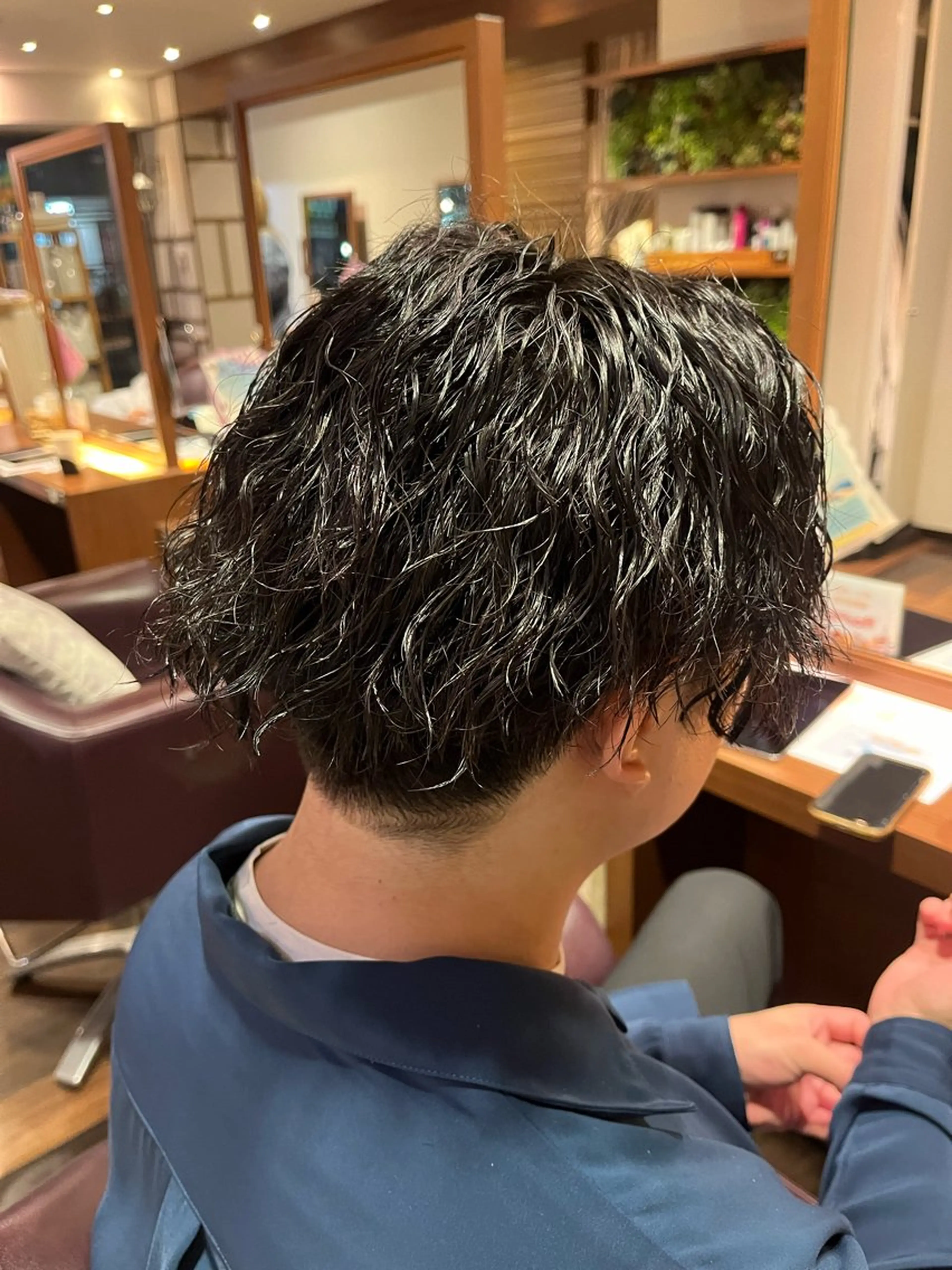 パーマ メンズ カット パーマ よしだ しおりのヘアスタイル