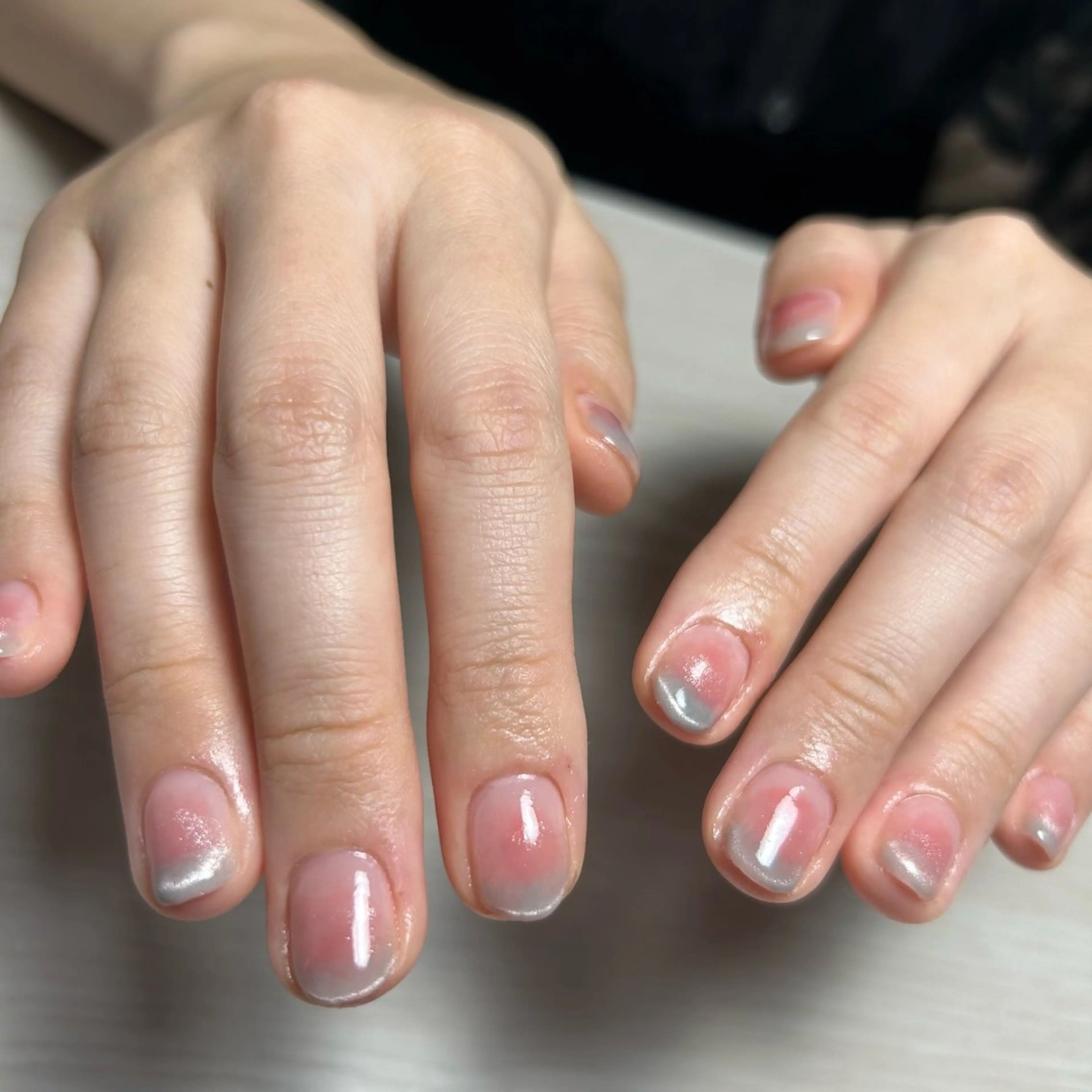 ネイル フレンチネイル マグネットネイル マグネットフレンチ CHIMNEY ♡ﾈｲﾙ耳ツボのネイルデザイン