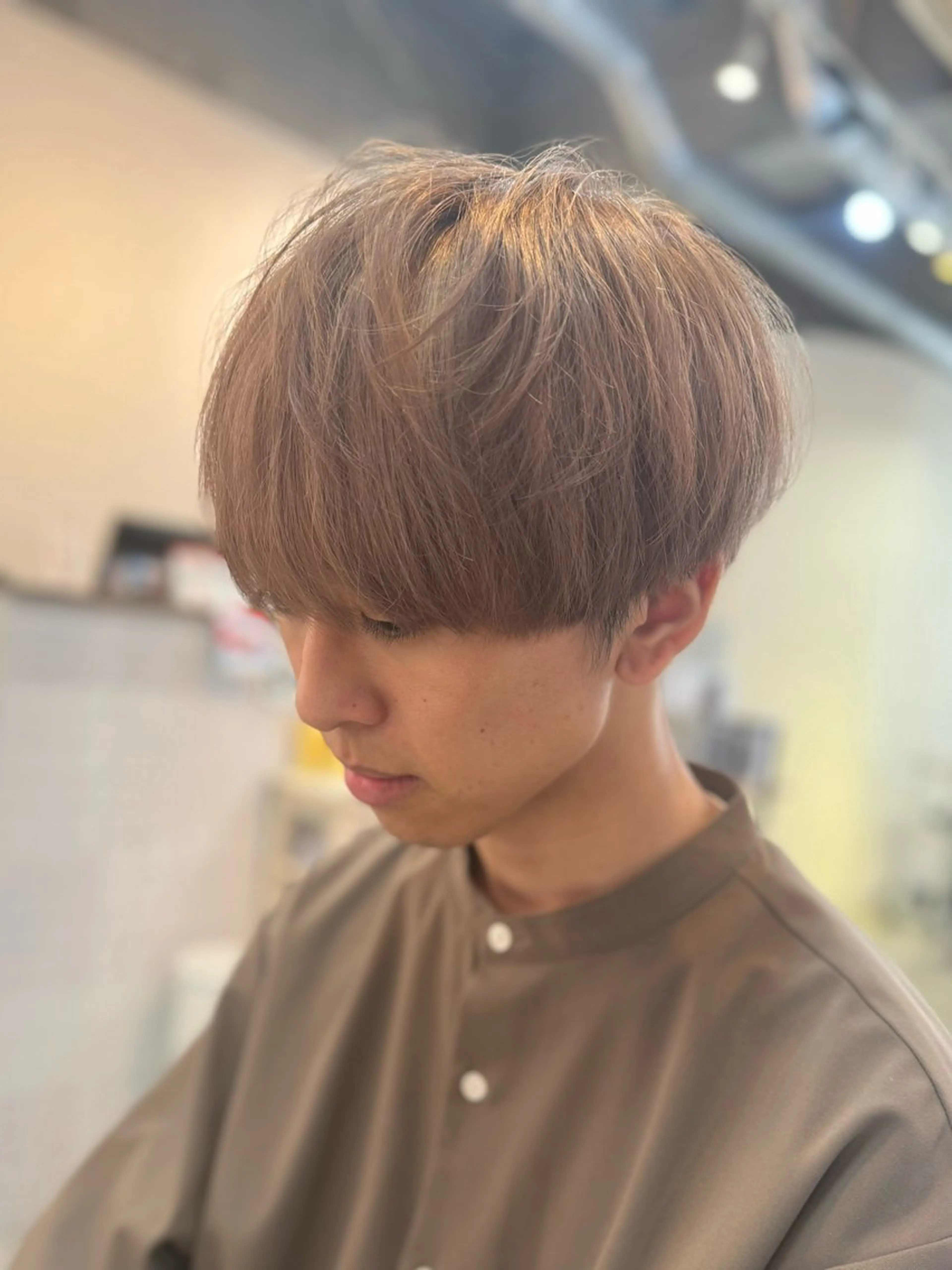 ショート カラー メンズ メンズブリーチ ブリーチ AMRITA所属・men'sｶｯﾄ ﾊﾟｰﾏ🫧ｼｵﾝのヘアスタイル