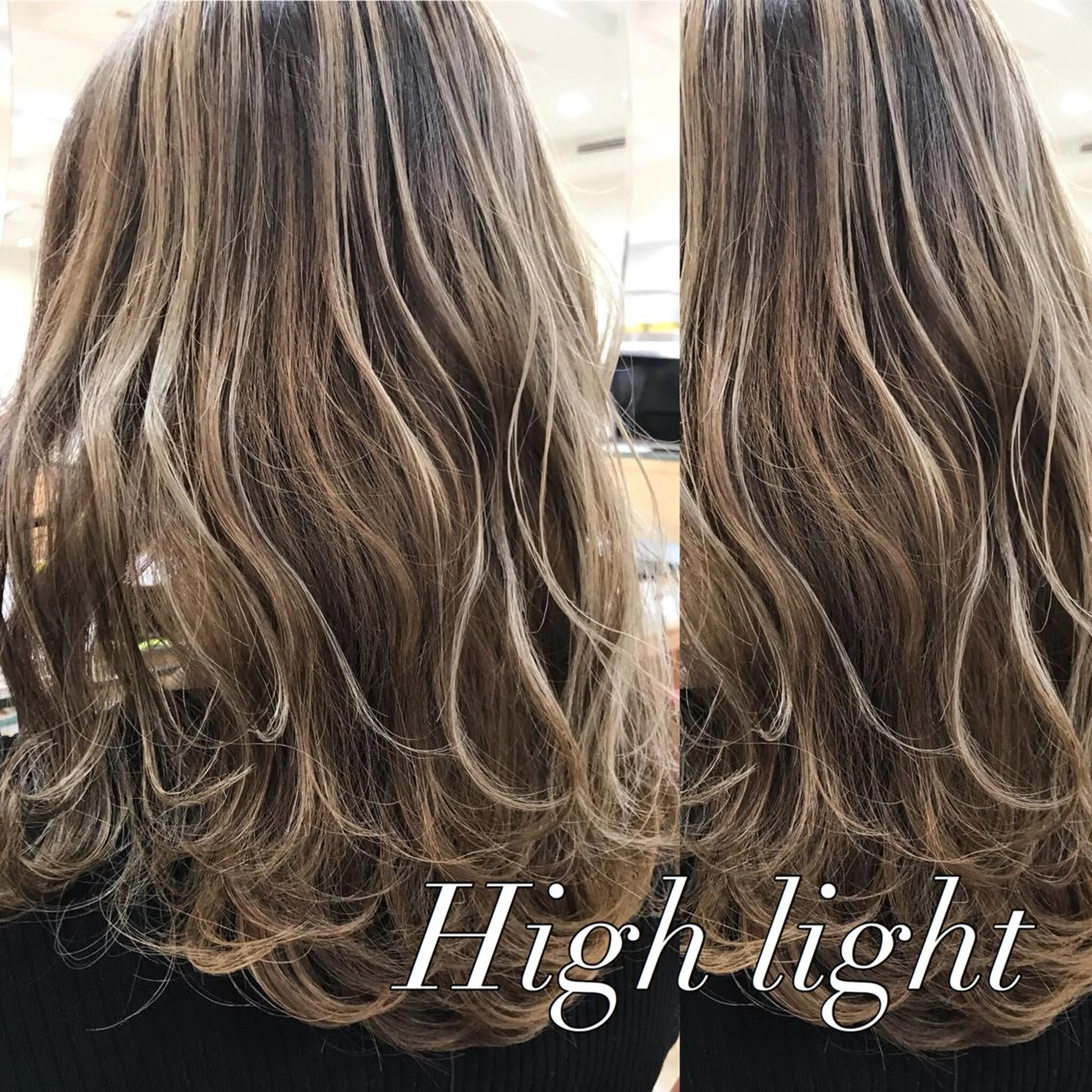 セミロング カラー ✨艶ブリーチカラー ✨四ノ宮裕己のヘアスタイル