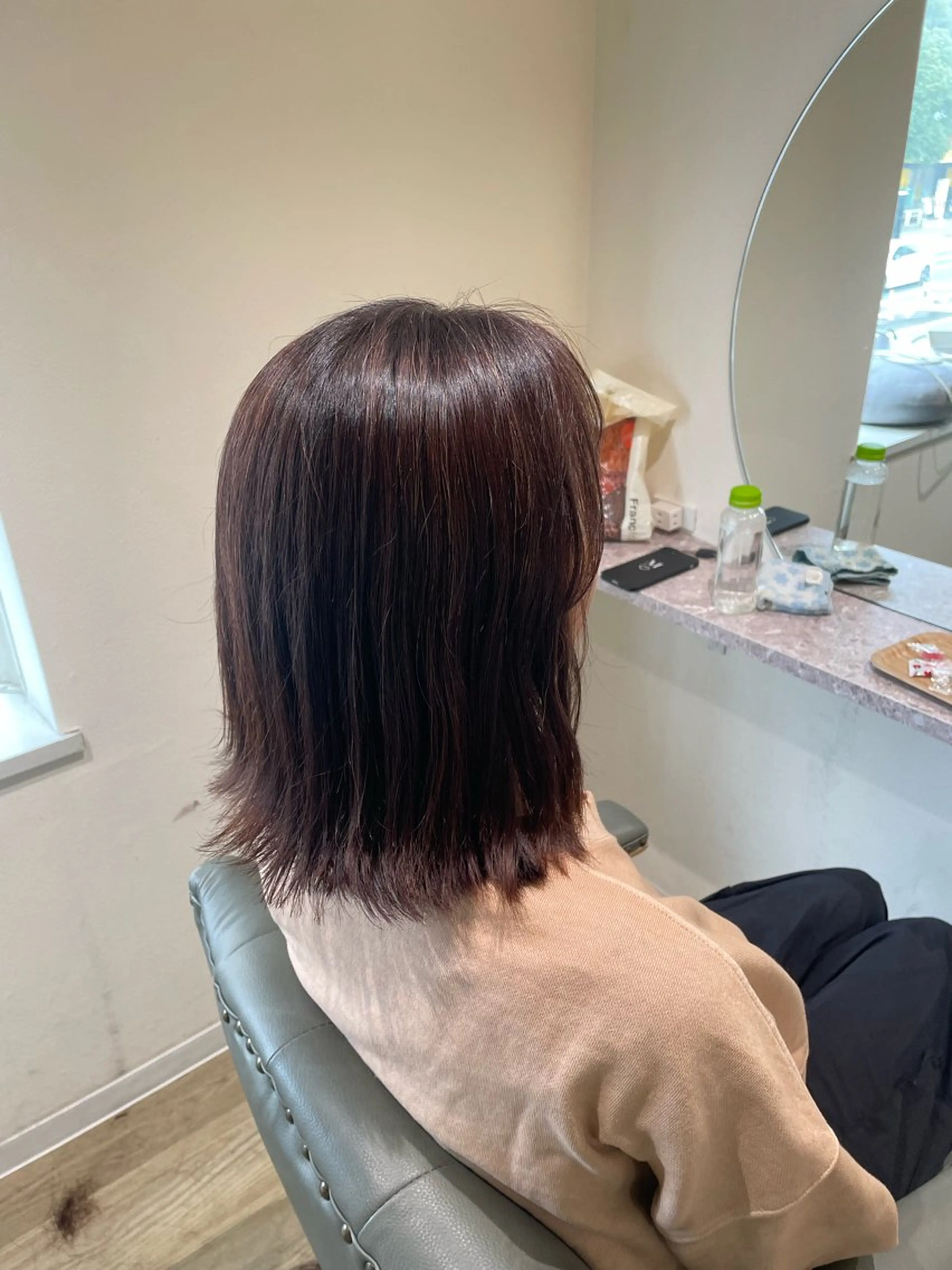 ミディアム カラー LEAPS adore都島店所属・みゆう 都島/透明感のヘアスタイル