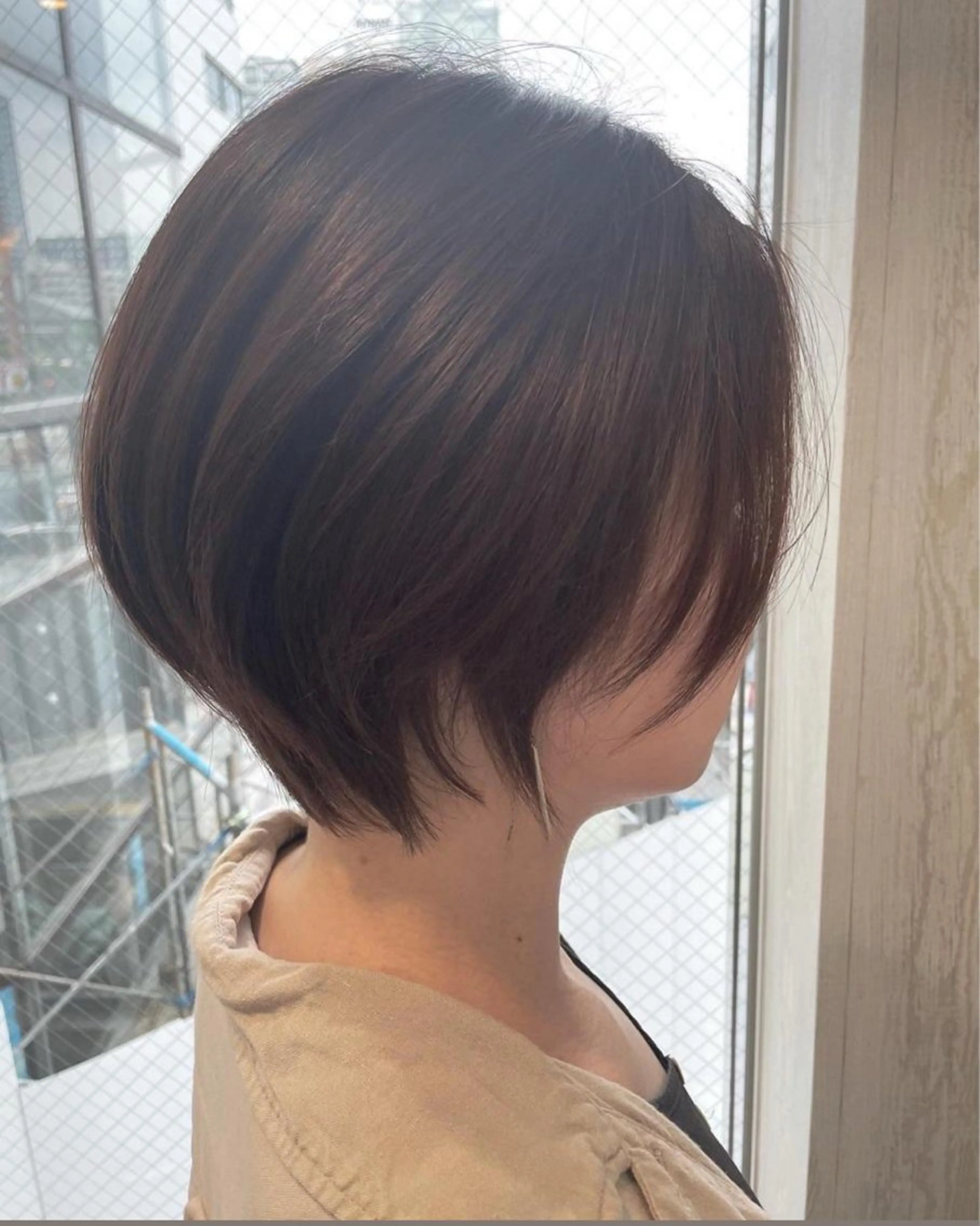 ショート カラー ショートボブ ボブ 顔まわりレイヤー 顔周りカット レイヤーカット カット ヘアカラー トリートメント 河合秀明/ショート /ボブ/レイヤーのヘアスタイル